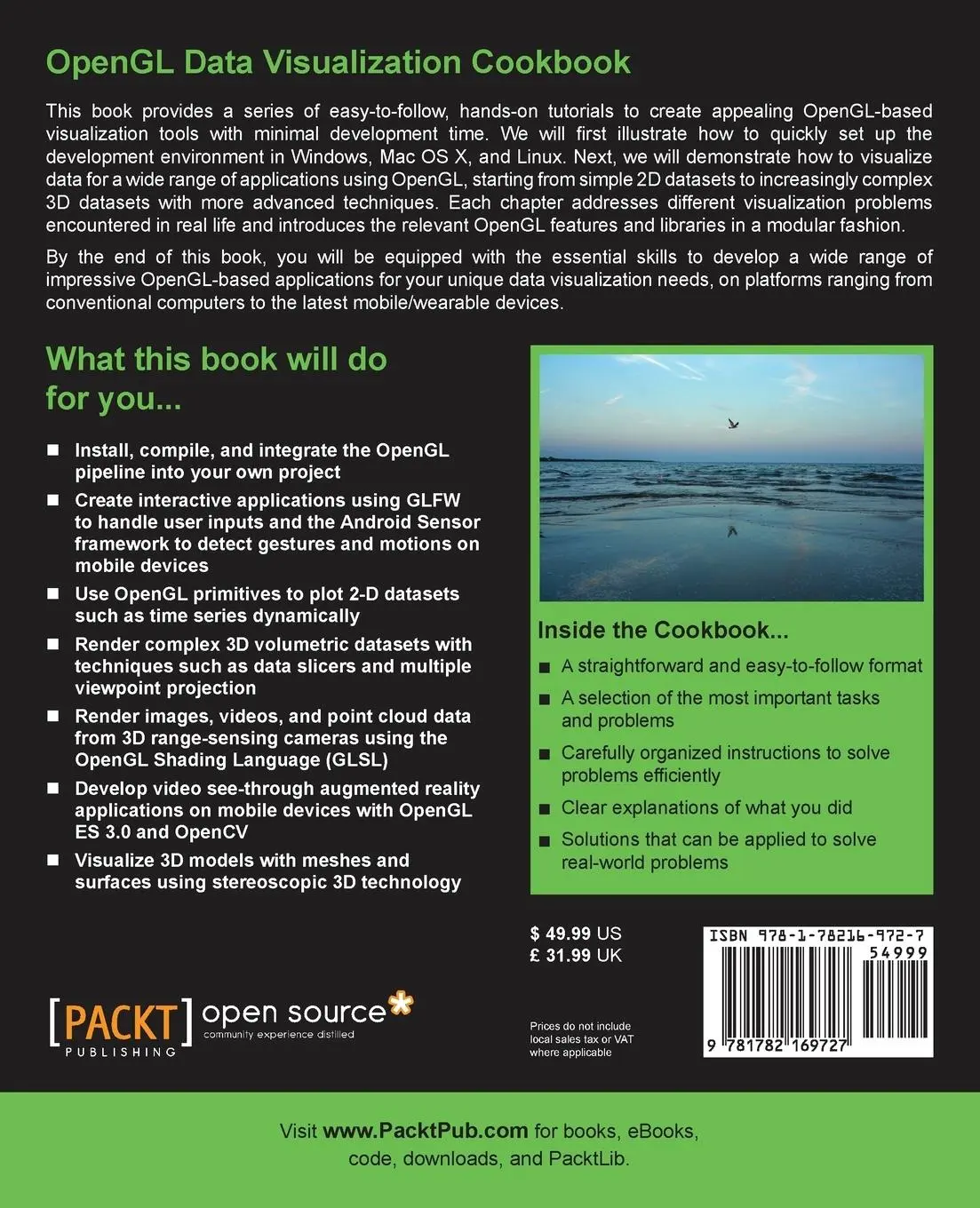 Rückseite: 9781782169727 | OpenGL Data Visualization Cookbook | Raymond Lo (u. a.) | Taschenbuch