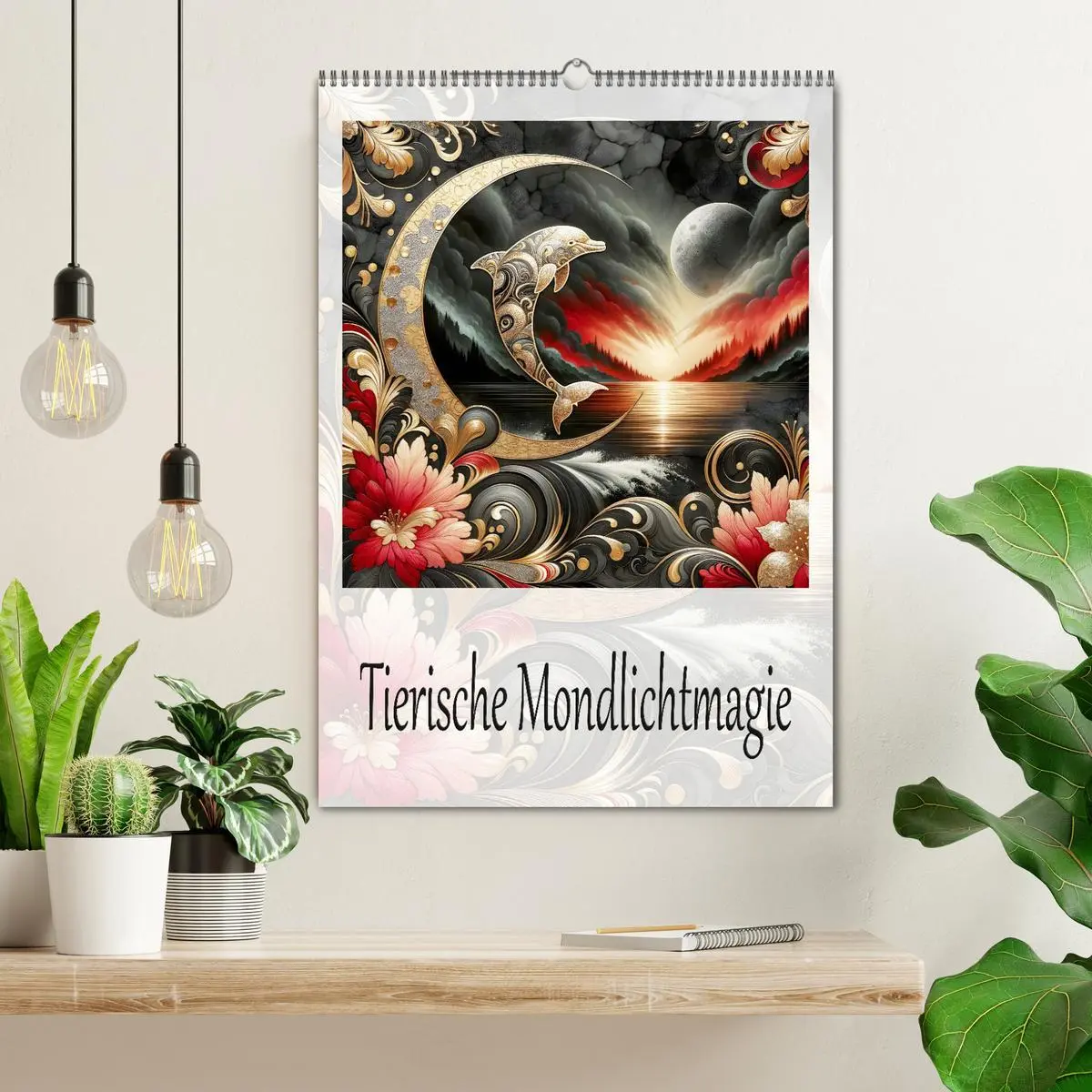 Bild: 9783457249727 | Tierische Mondlichtmagie (Wandkalender 2026 DIN A2 hoch), CALVENDO...
