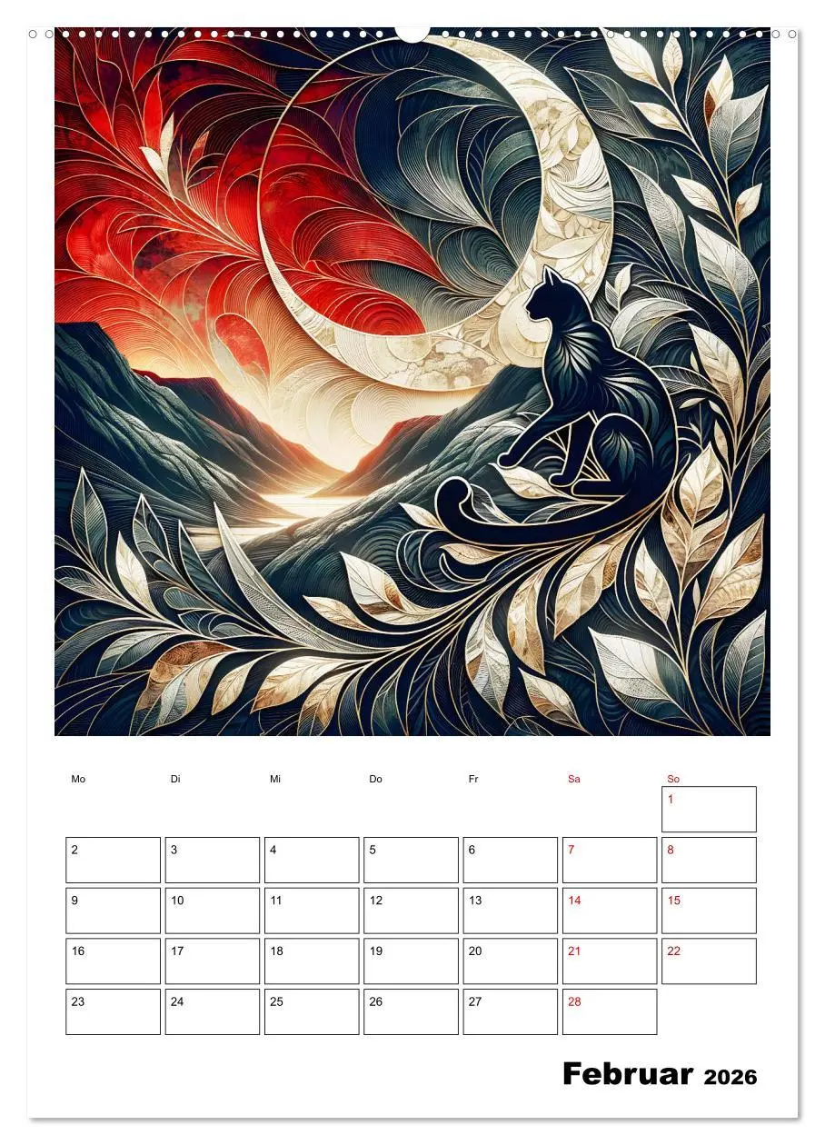 Bild: 9783457249727 | Tierische Mondlichtmagie (Wandkalender 2026 DIN A2 hoch), CALVENDO...