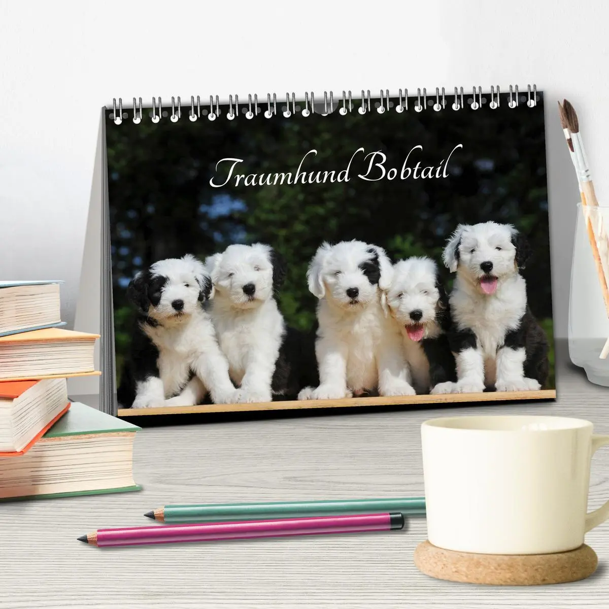 Bild: 9783516029727 | Traumhund Bobtail (Tischkalender 2026 DIN A5 quer), CALVENDO...