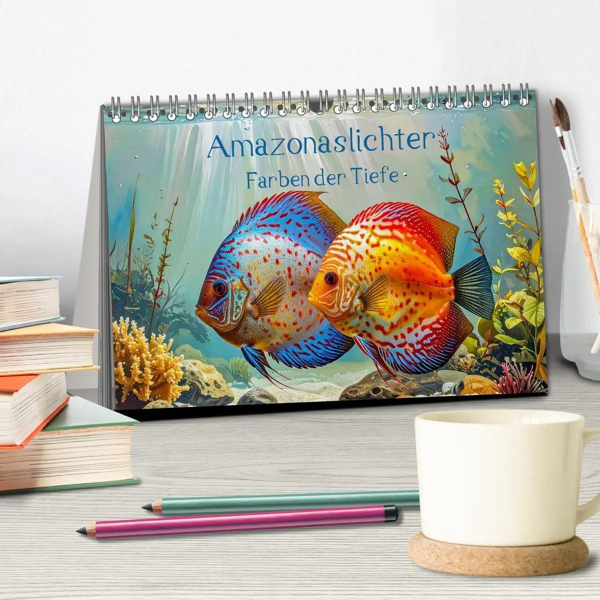 Bild: 9783516719727 | Amazonaslichter. Farben der Tiefe (Tischkalender 2026 DIN A5 quer),...