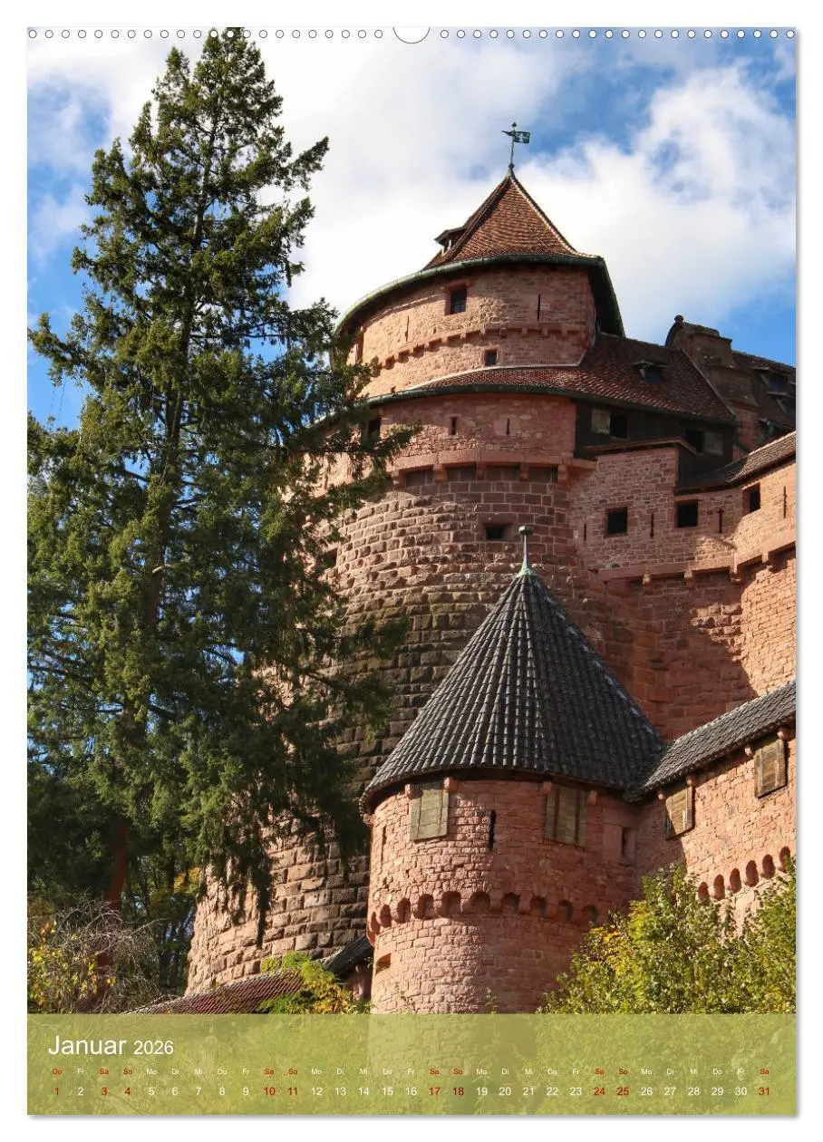 Bild: 9783516329827 | Reise durchs Elsass (hochwertiger Premium Wandkalender 2026 DIN A2...