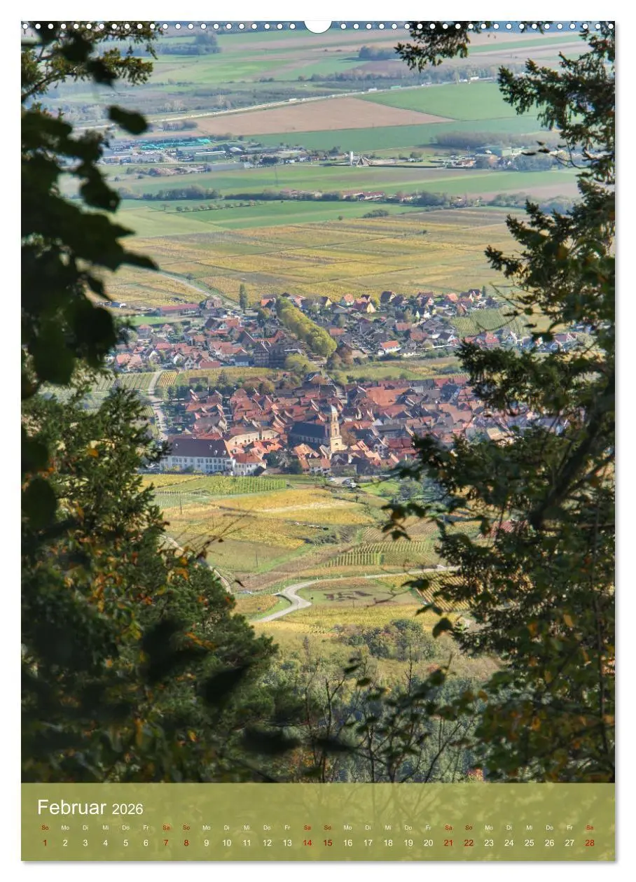 Bild: 9783516329827 | Reise durchs Elsass (hochwertiger Premium Wandkalender 2026 DIN A2...