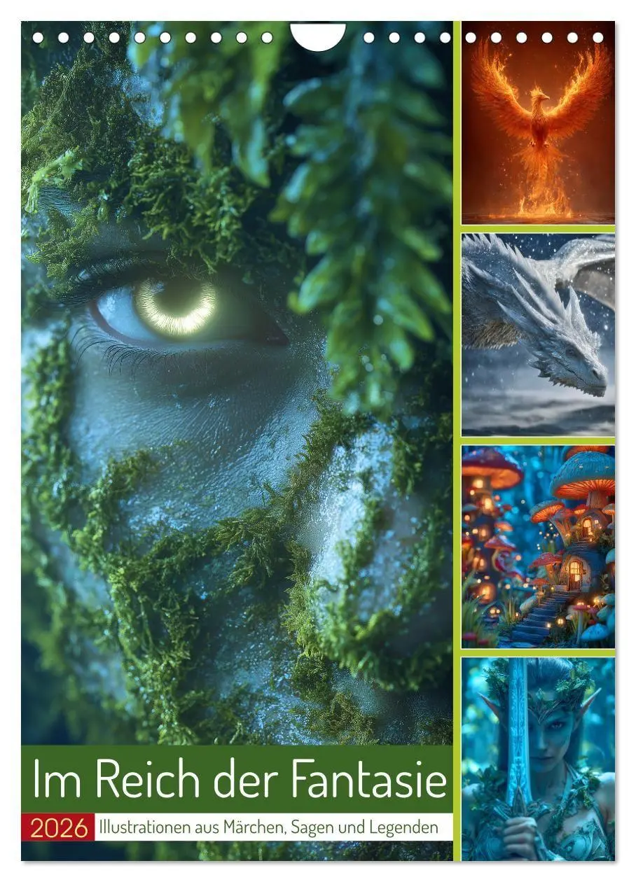 Cover: 9783516709827 | Im Reich der Fantasie (Wandkalender 2026 DIN A4 hoch), CALVENDO...