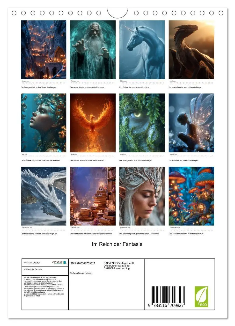 Bild: 9783516709827 | Im Reich der Fantasie (Wandkalender 2026 DIN A4 hoch), CALVENDO...