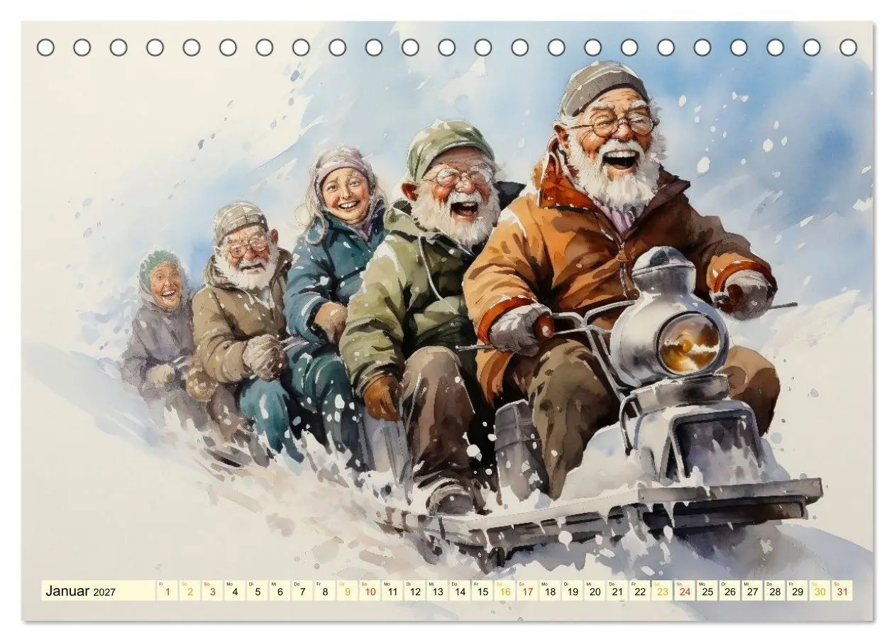 Bild: 9783569279827 | Lustiges Rentner Leben (Tischkalender 2027 DIN A5 quer), CALVENDO...