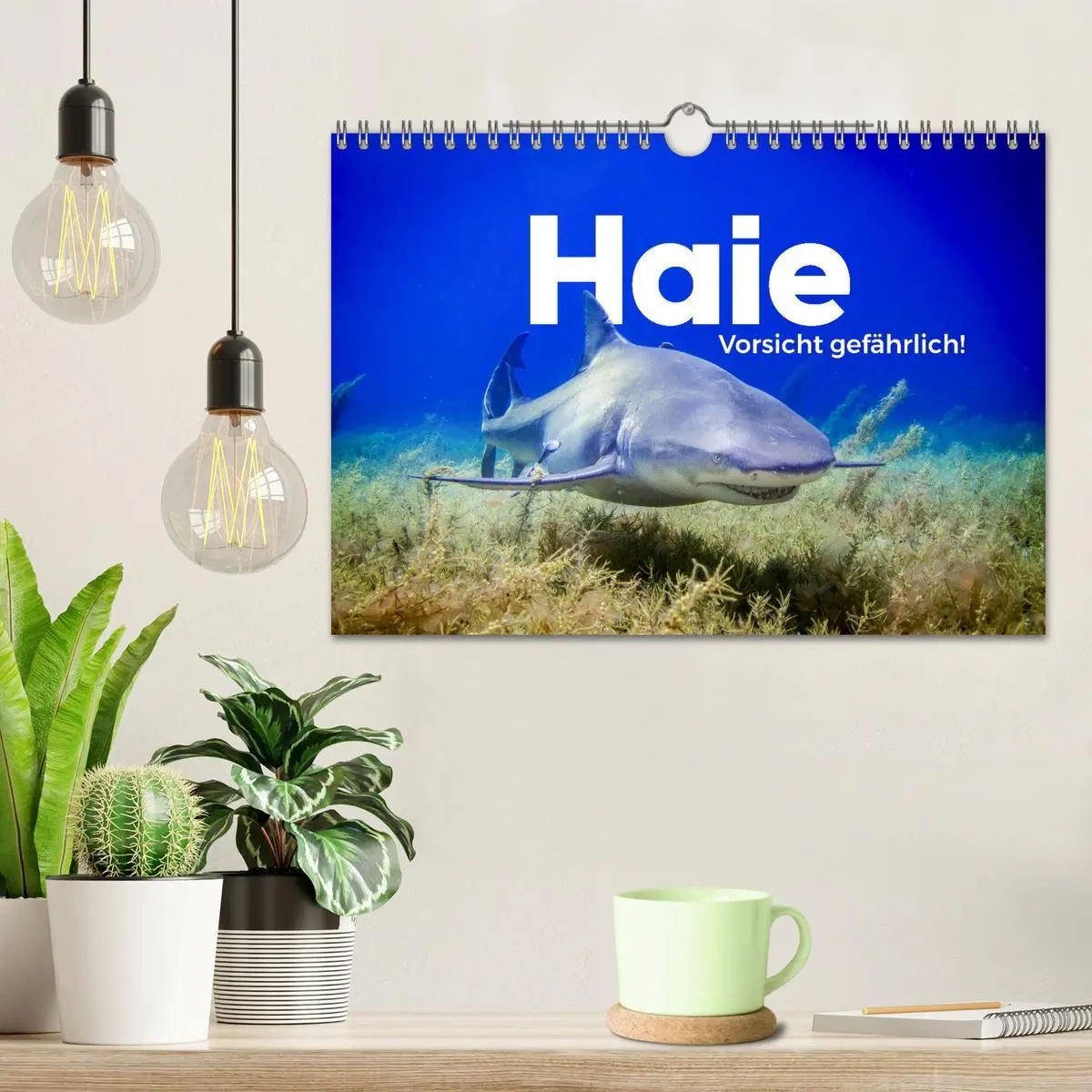Bild: 9783457539927 | Haie - Vorsicht gefährlich! (Wandkalender 2026 DIN A4 quer),...