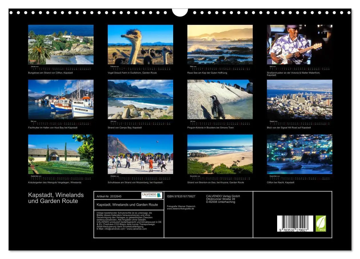 Bild: 9783516179927 | Kapstadt, Winelands und Garden Route (Wandkalender 2026 DIN A3...