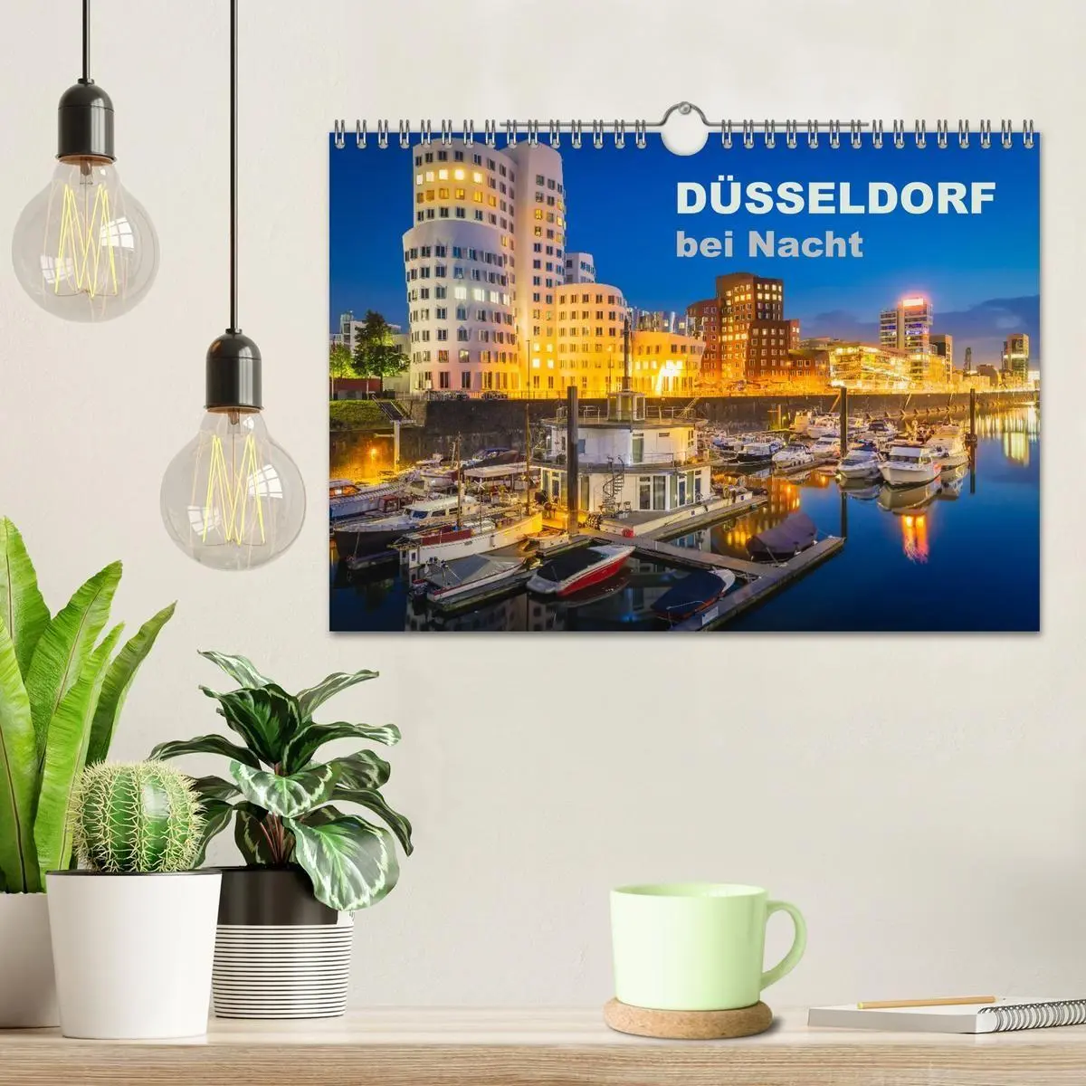 Bild: 9783594089927 | Düsseldorf bei Nacht (Wandkalender 2027 DIN A4 quer), CALVENDO...