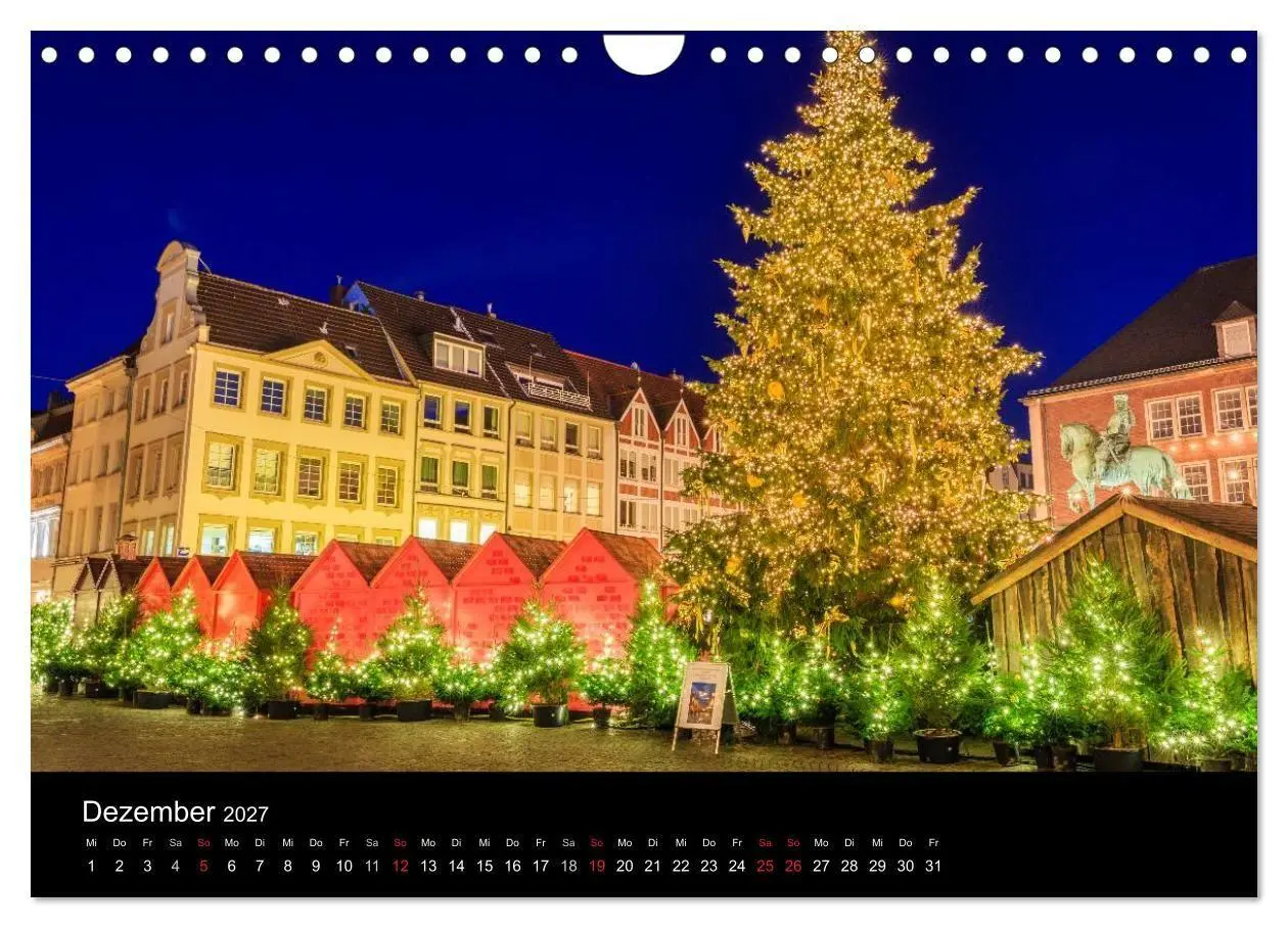 Bild: 9783594089927 | Düsseldorf bei Nacht (Wandkalender 2027 DIN A4 quer), CALVENDO...