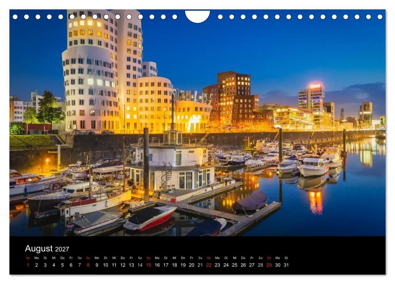 Bild: 9783594089927 | Düsseldorf bei Nacht (Wandkalender 2027 DIN A4 quer), CALVENDO...