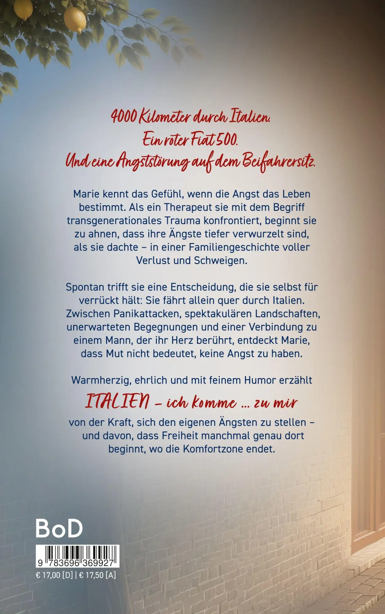Rückseite: 9783696369927 | Italien - ich komme... zu mir | Mehr als eine Reise | Elisabeth Schua