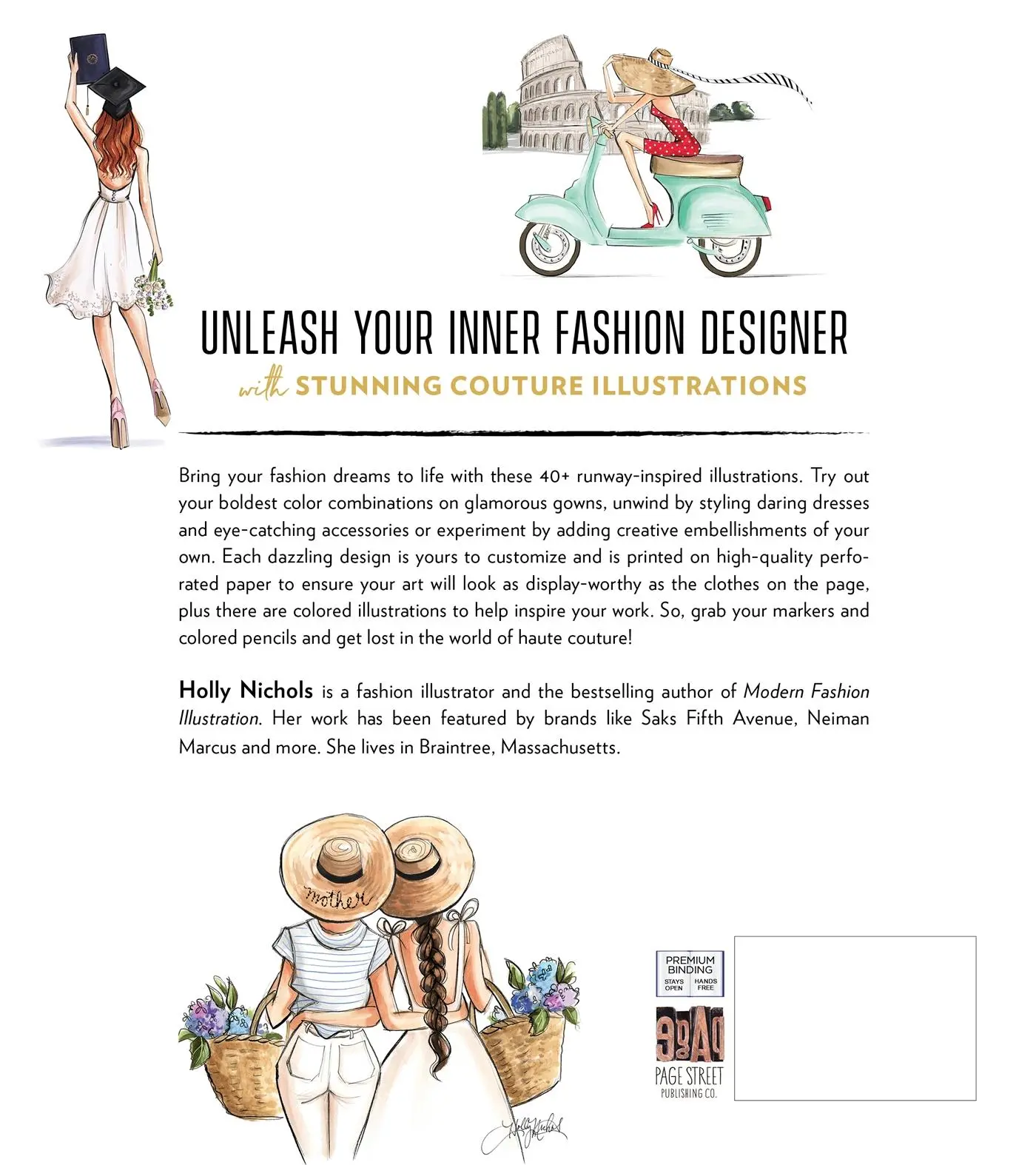 Rückseite: 9798890039927 | Modern Fashion Illustration: The Coloring Book | Holly Nichols | Buch