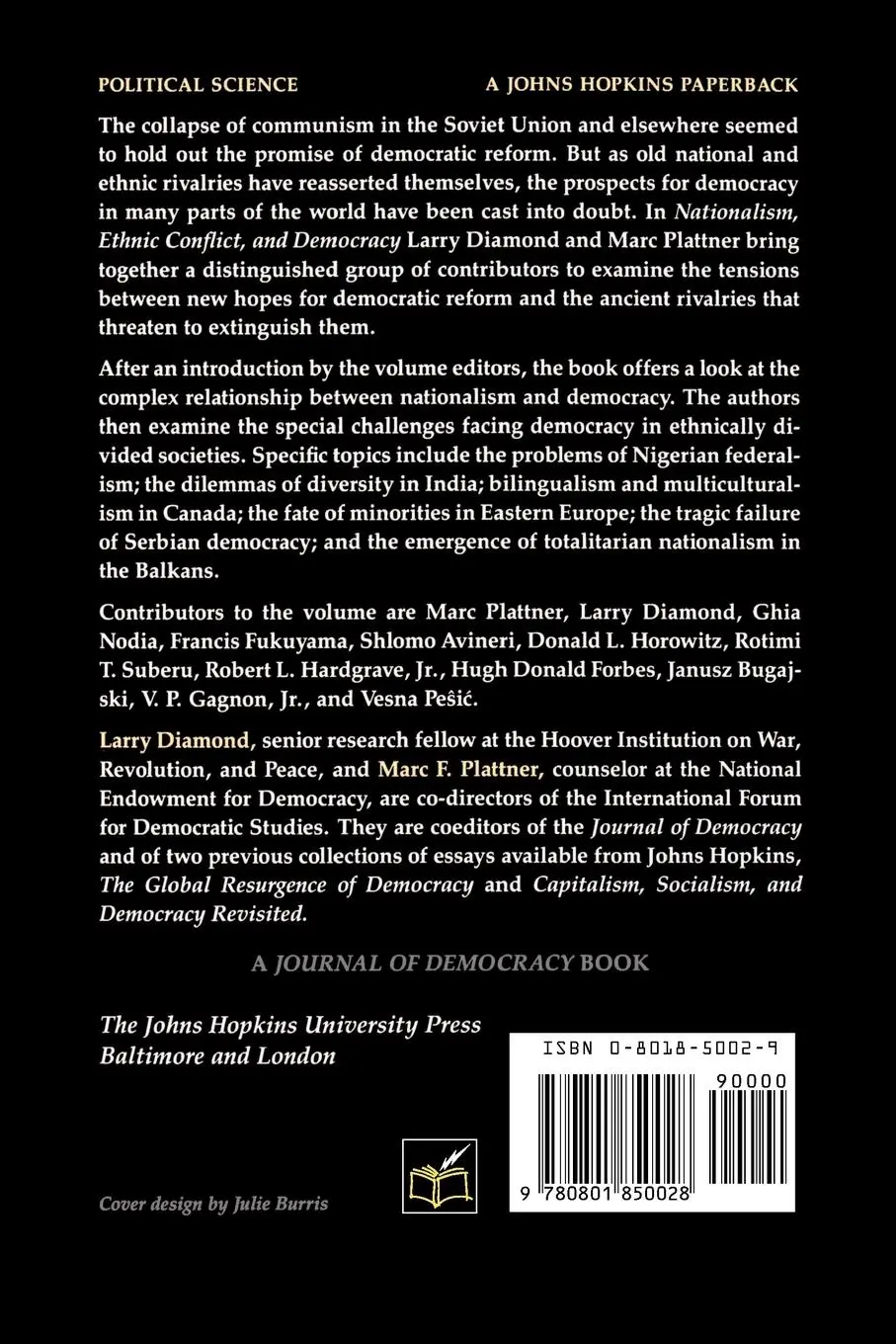 Rückseite: 9780801850028 | Nationalism, Ethnic Conflict, and Democracy | Larry J. Diamond | Buch