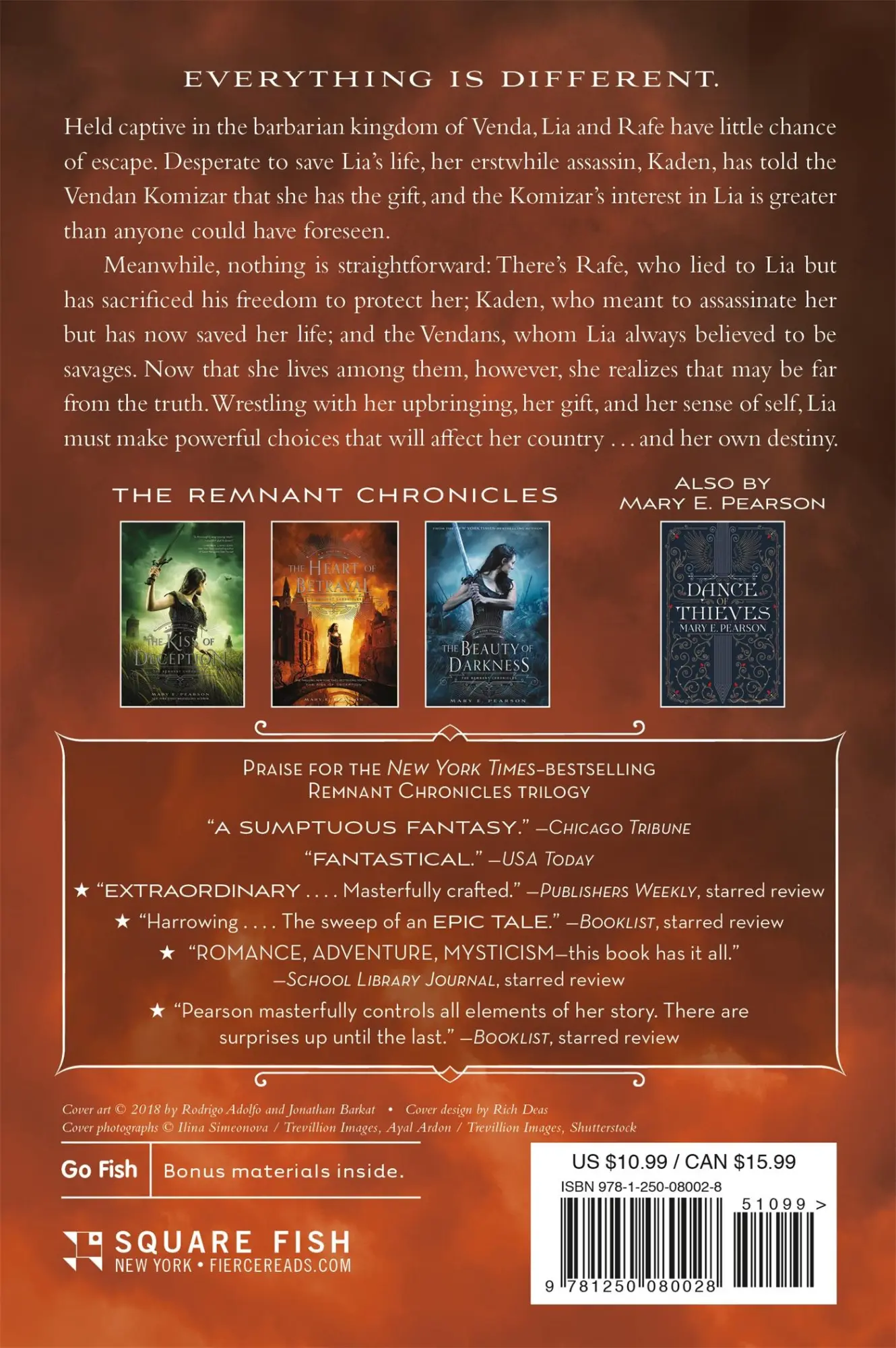 Rückseite: 9781250080028 | The Heart of Betrayal | The Remnant Chronicles: Book 02 | Pearson