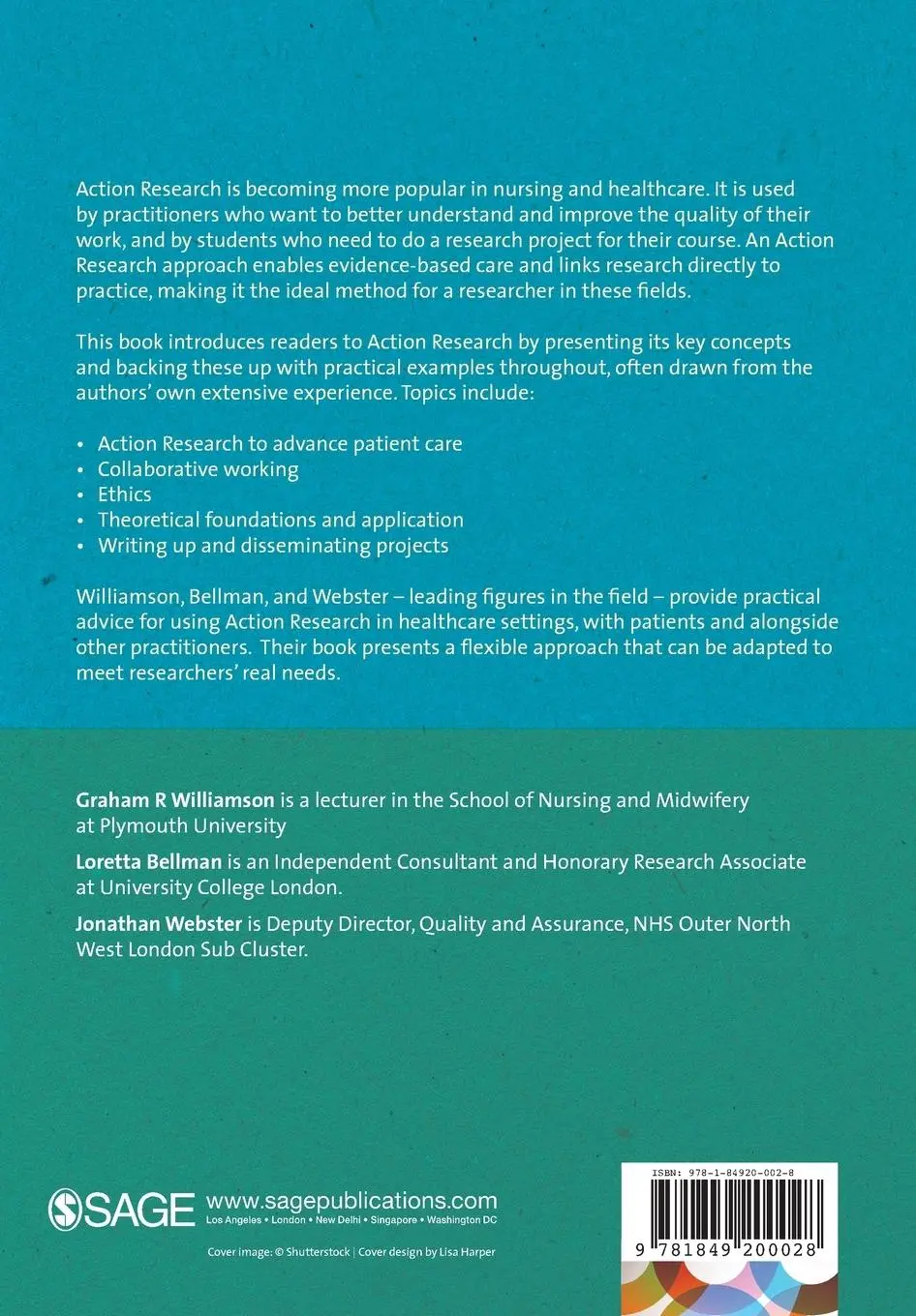 Rückseite: 9781849200028 | Action Research in Nursing and Healthcare | G. R. Williamson (u. a.)