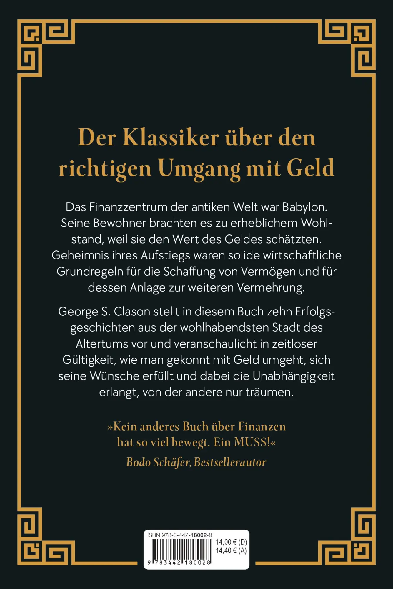 Bild: 9783442180028 | Der reichste Mann von Babylon | George S. Clason | Taschenbuch | 2024