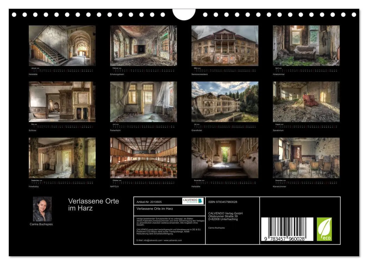 Bild: 9783457960028 | Verlassene Orte im Harz (Wandkalender 2026 DIN A4 quer), CALVENDO...