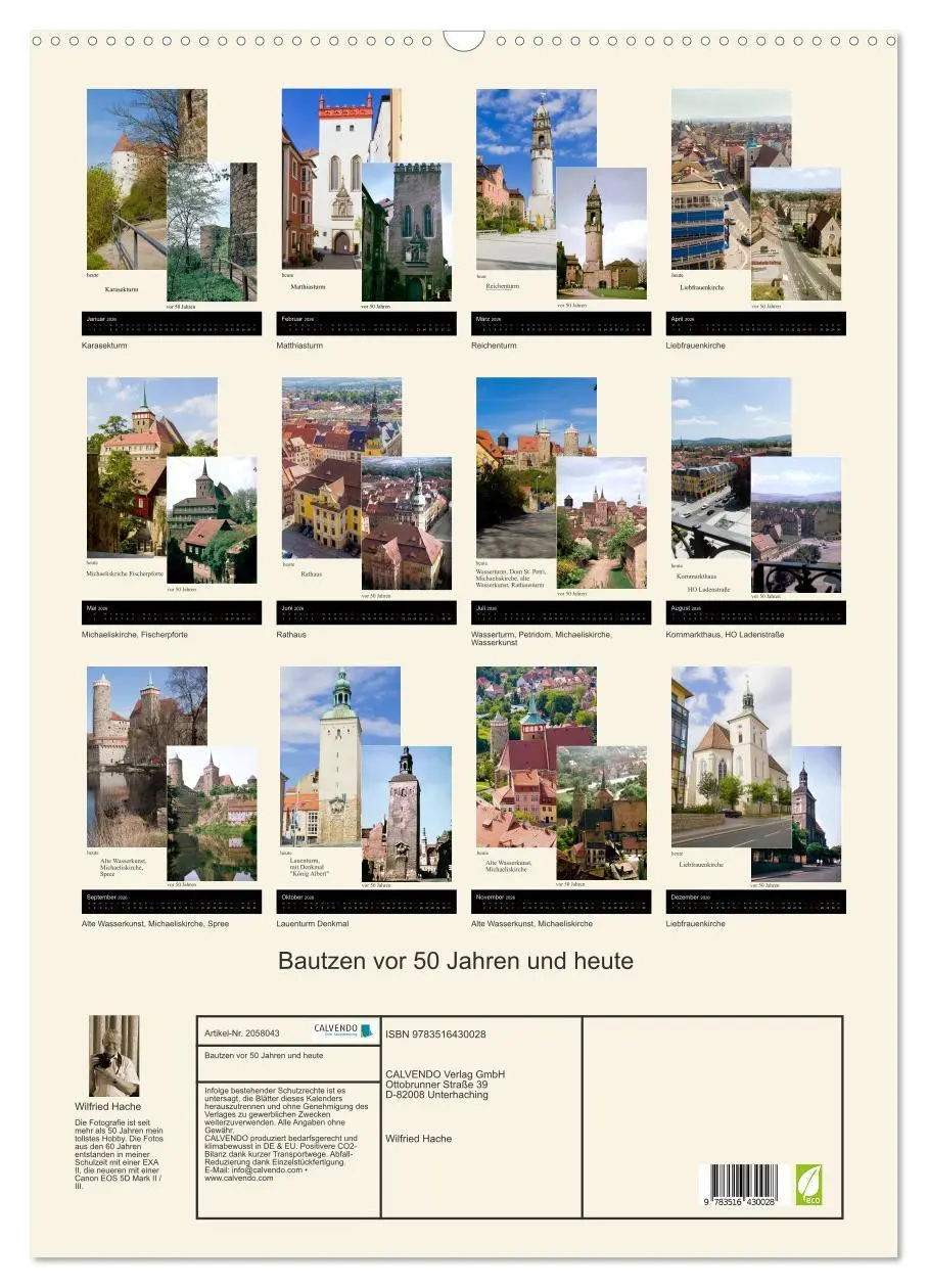Bild: 9783516430028 | Bautzen vor 50 Jahren und heute (Wandkalender 2026 DIN A2 hoch),...