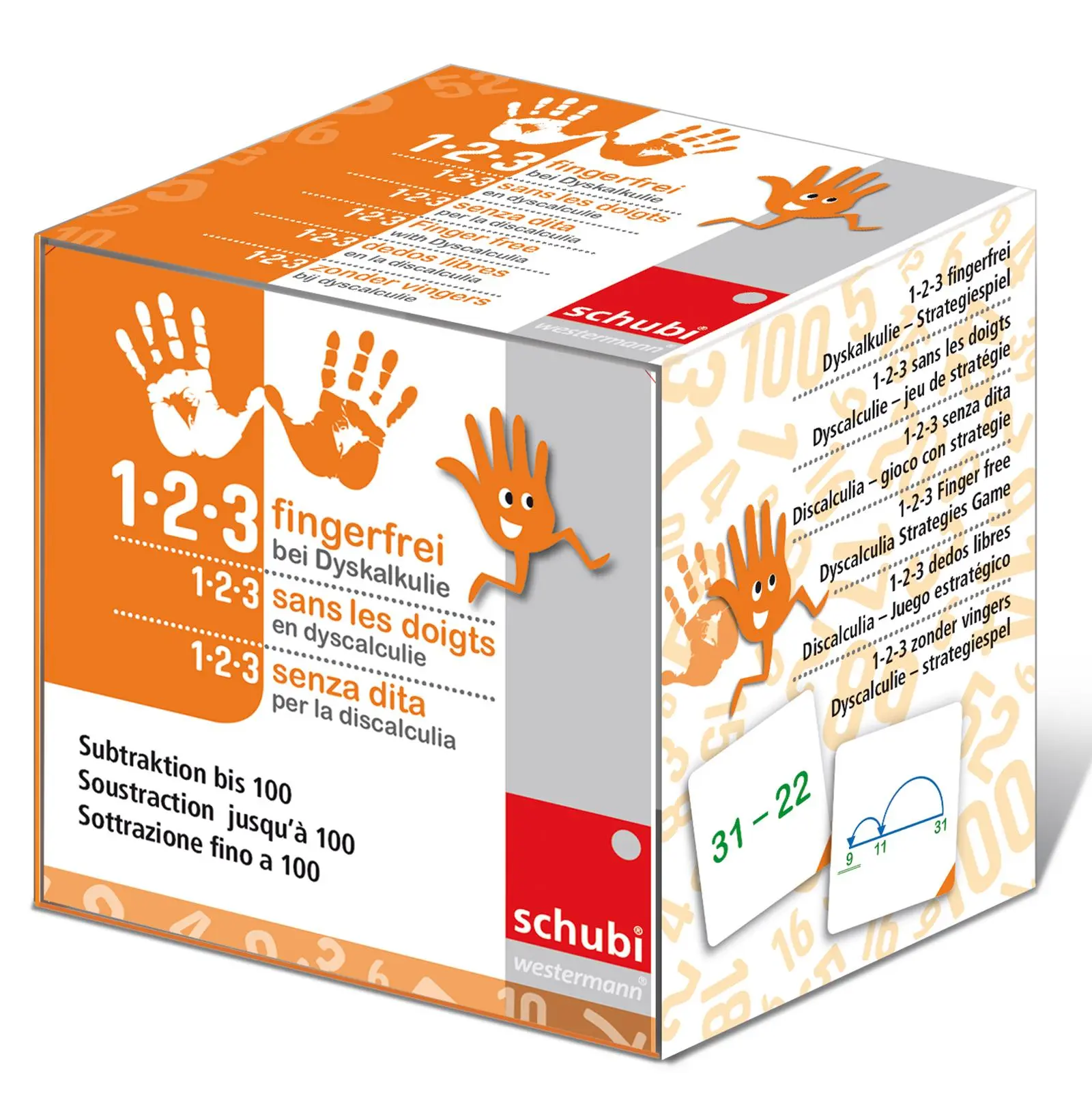 Cover: 4006810260128 | 1-2-3 fingerfrei bei Dyskalkulie 3 | Subtraktion bis 100 | Box | 2020 Cover: 4006810260128 | 1-2-3 fingerfrei bei Dyskalkulie 3 | Subtraktion bis 100 | Box | 2020