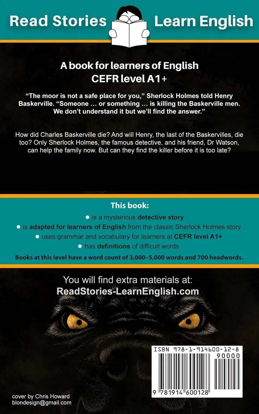Rückseite: 9781914600128 | The Hound of the Baskervilles | CEFR level A1+ (ELT Graded Reader)