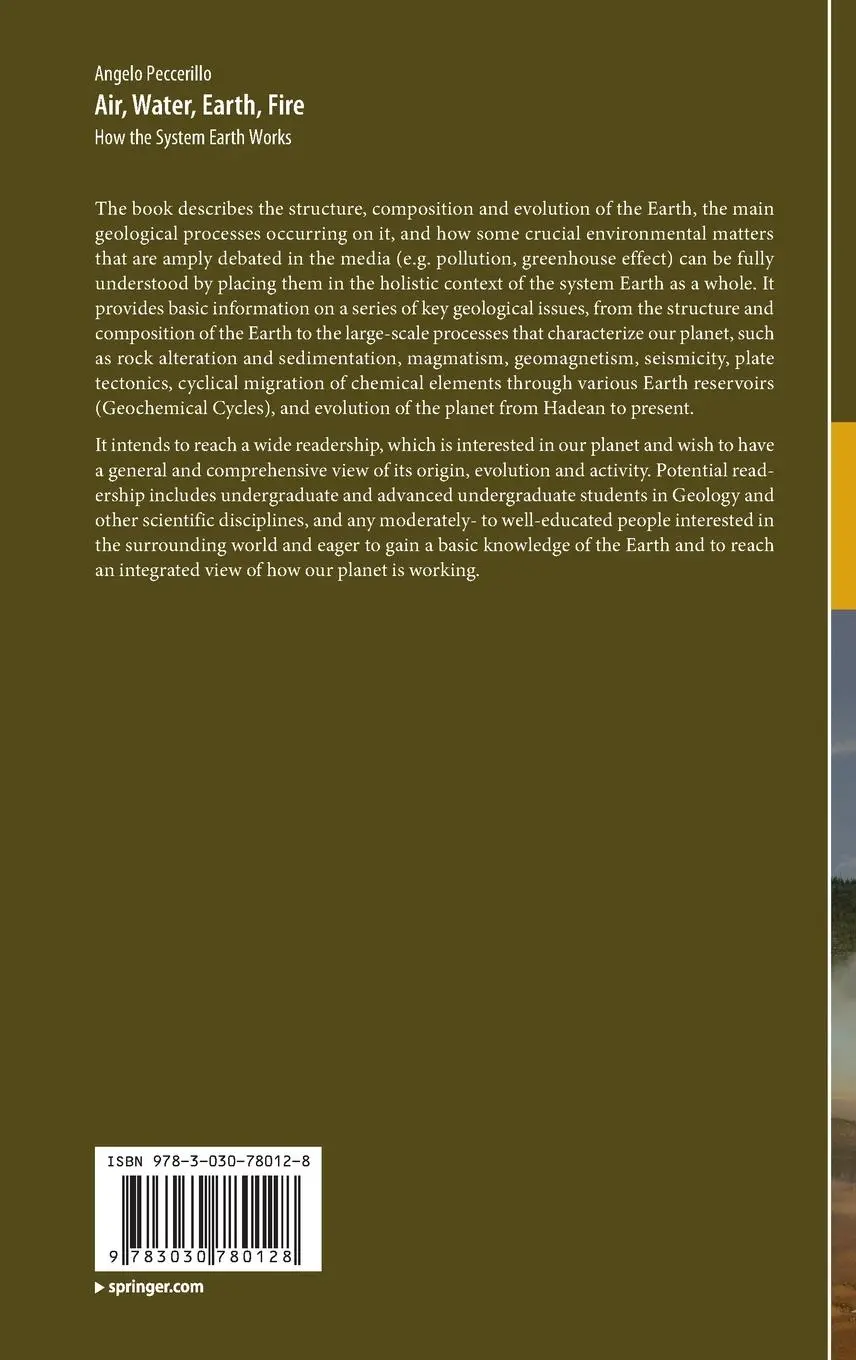 Rückseite: 9783030780128 | Air, Water, Earth, Fire | How the System Earth Works | Peccerillo | xv