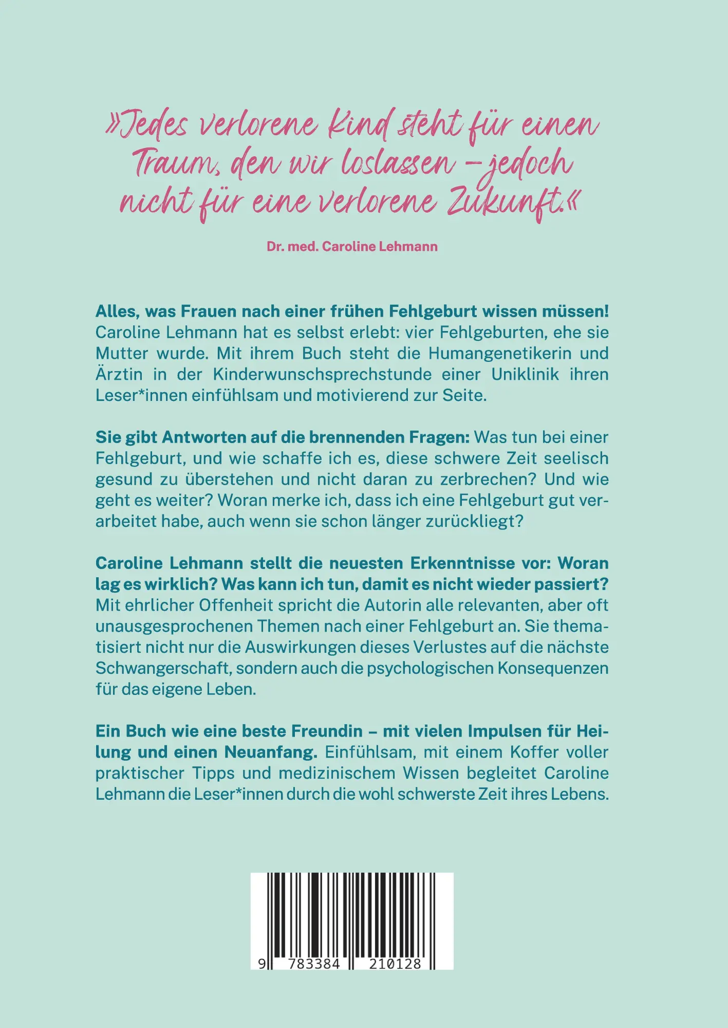 Rückseite: 9783384210128 | Hilfe bei Fehlgeburt | Shirley Michaela Seul (u. a.) | Buch | 212 S.
