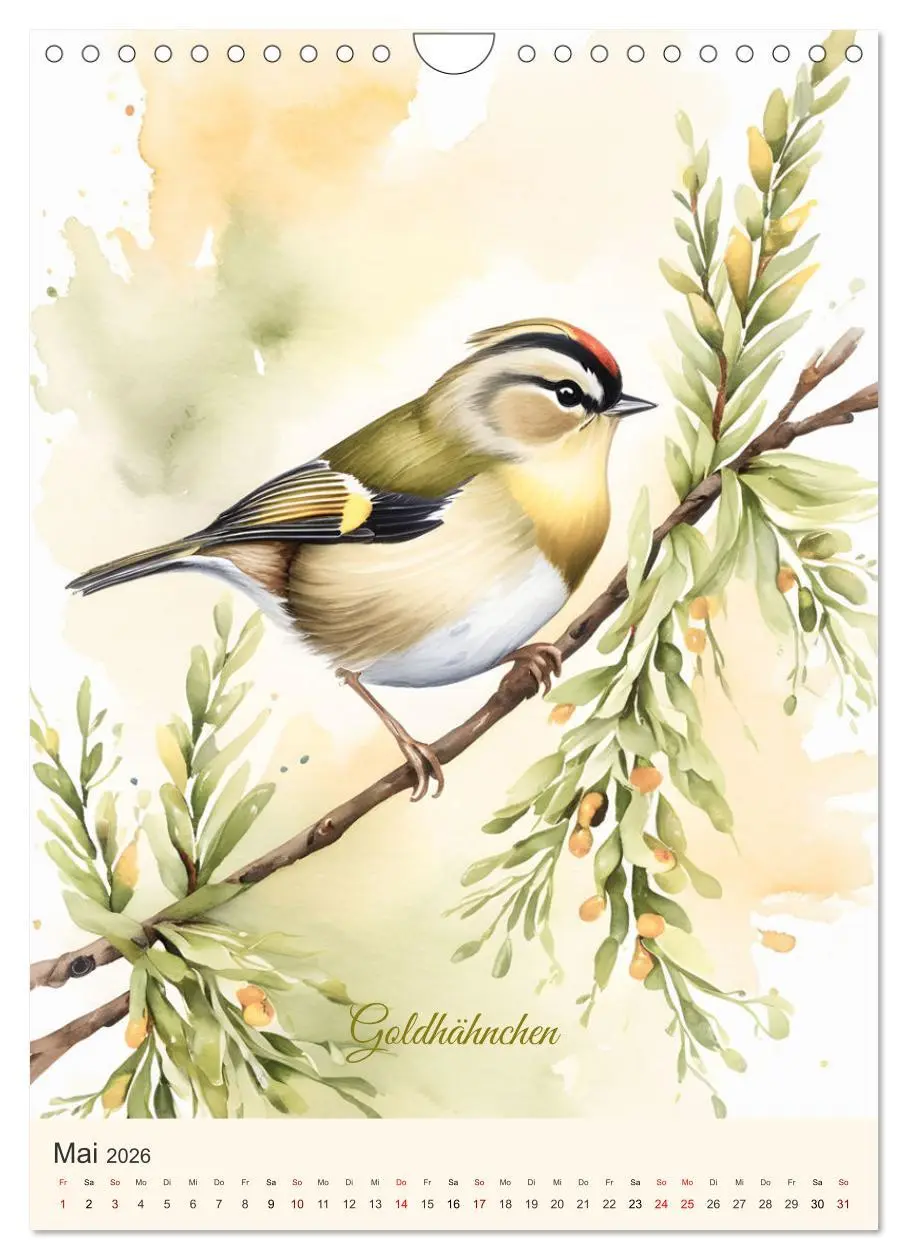 Bild: 9783457260128 | Alle Vögel sind schon da (Wandkalender 2026 DIN A4 hoch), CALVENDO...
