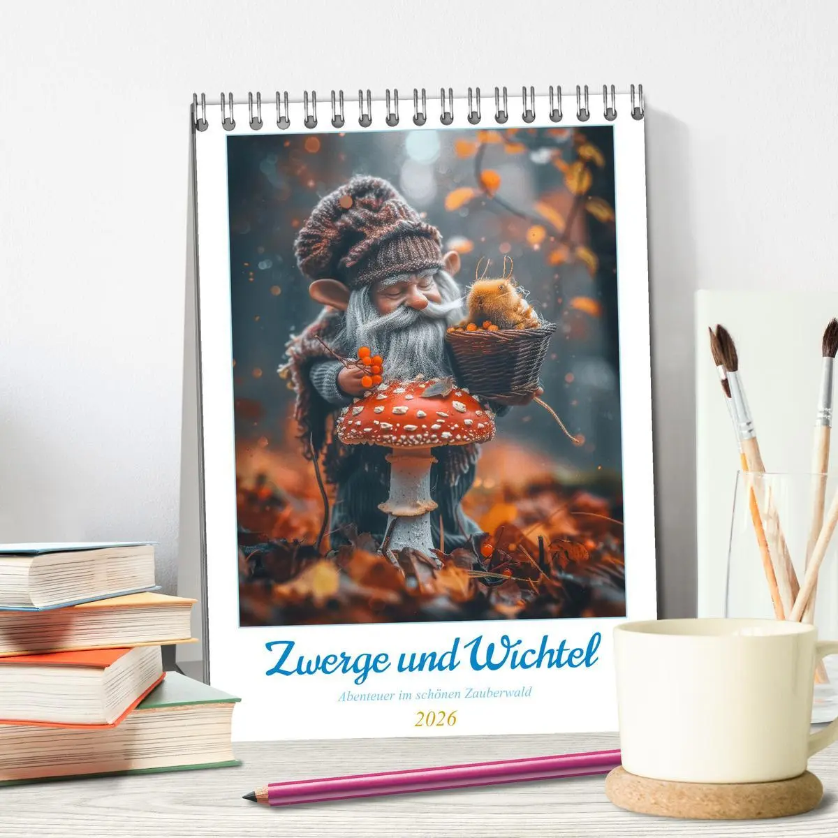 Bild: 9783516280128 | Zwerge und Wichtel (Tischkalender 2026 DIN A5 hoch), CALVENDO...
