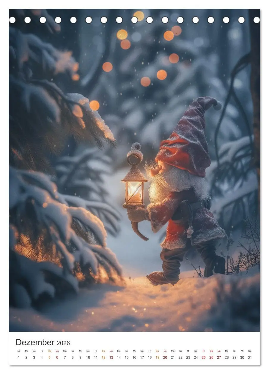 Bild: 9783516280128 | Zwerge und Wichtel (Tischkalender 2026 DIN A5 hoch), CALVENDO...
