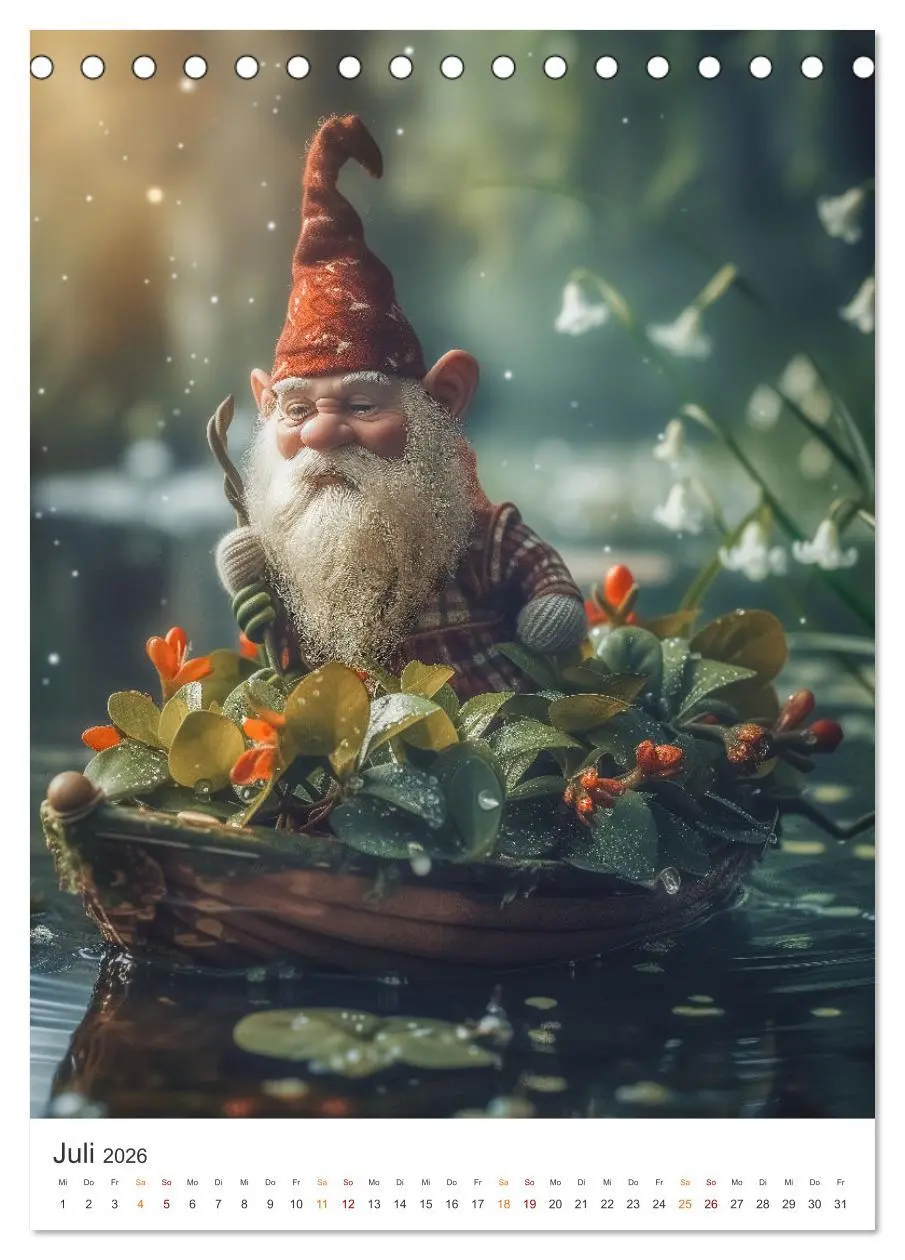 Bild: 9783516280128 | Zwerge und Wichtel (Tischkalender 2026 DIN A5 hoch), CALVENDO...