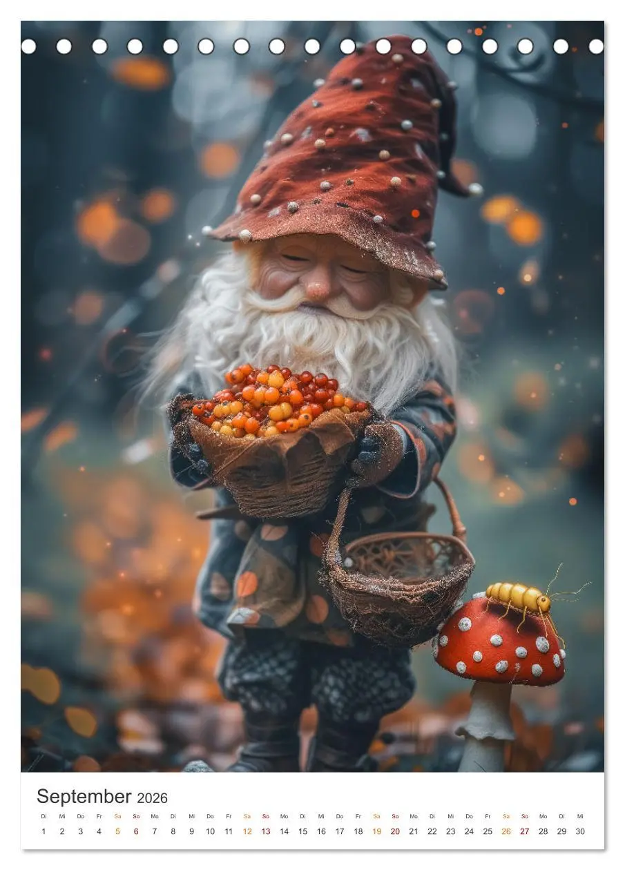 Bild: 9783516280128 | Zwerge und Wichtel (Tischkalender 2026 DIN A5 hoch), CALVENDO...