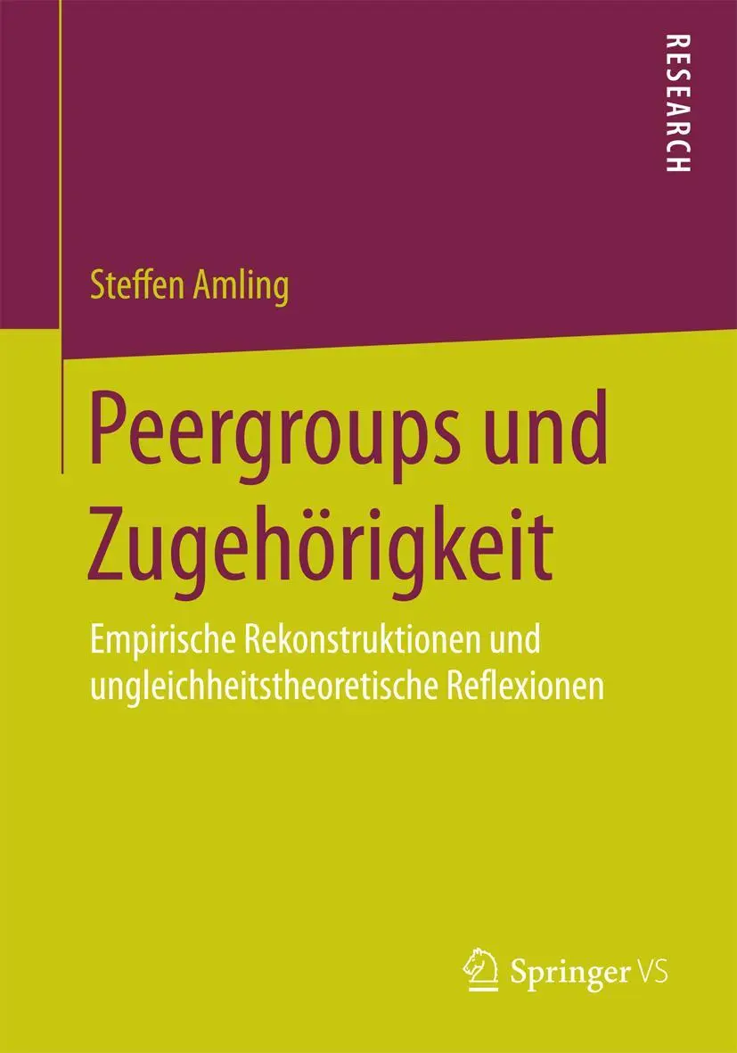 Cover: 9783658090128 | Peergroups und Zugehörigkeit | Steffen Amling | Taschenbuch | x | 2015