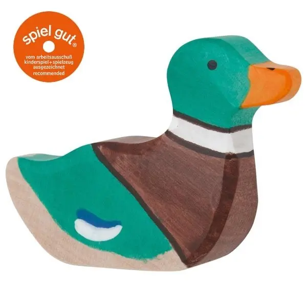 Cover: 4013594800228 | Holztiger 80022 - Erpel, schwimmend, Ente, Holz, 4,9 cm | 80022 | 2023