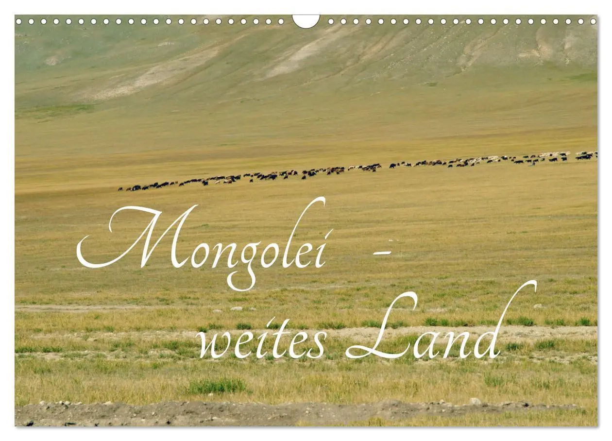 Cover: 9783516030228 | Mongolei - weites Land (Wandkalender 2026 DIN A3 quer), CALVENDO...