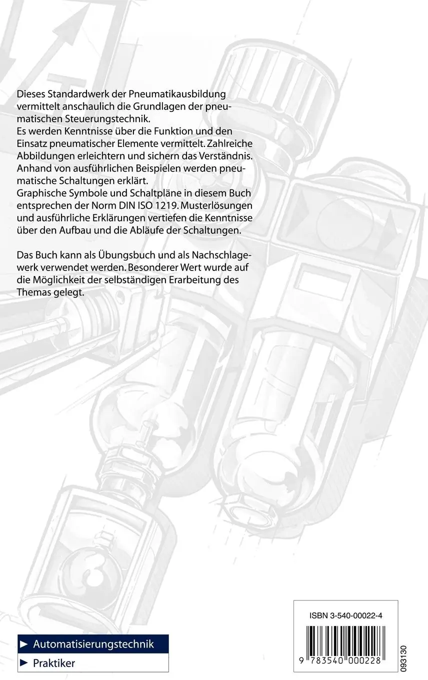 Rückseite: 9783540000228 | Pneumatik | Grundstufe | P. Croser (u. a.) | Taschenbuch | ii | 2002 Rückseite: 9783540000228 | Pneumatik | Grundstufe | P. Croser (u. a.) | Taschenbuch | ii | 2002
