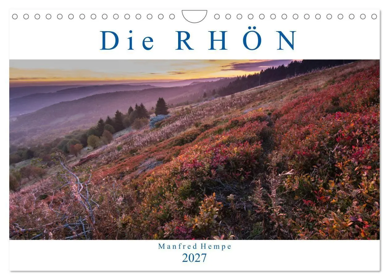 Cover: 9783569810228 | Die Rhön (Wandkalender 2027 DIN A4 quer), CALVENDO Monatskalender