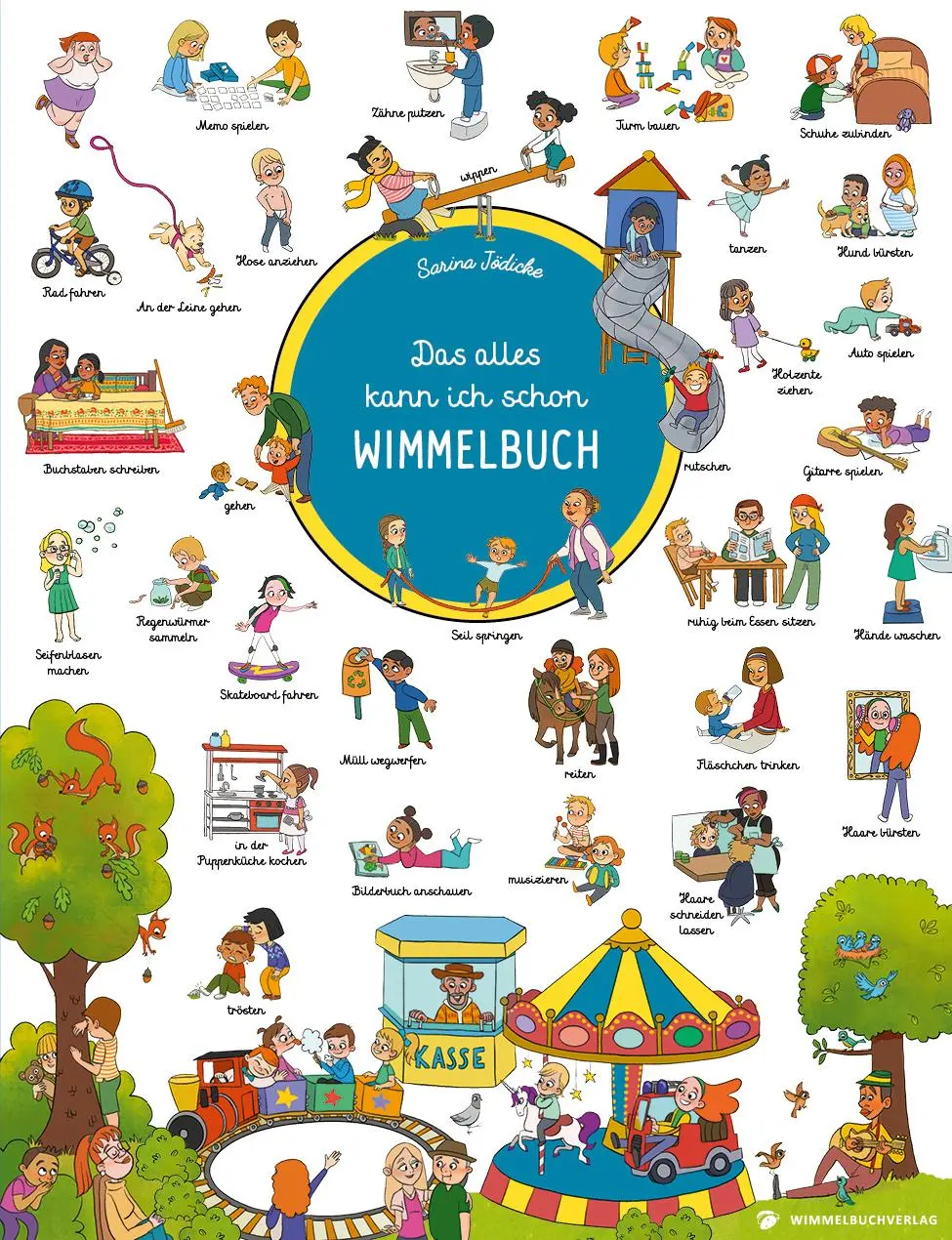 Cover: 9783985850228 | Das alles kann ich schon - Wimmelbuch | Sarina Jödicke | Buch | 14 S.