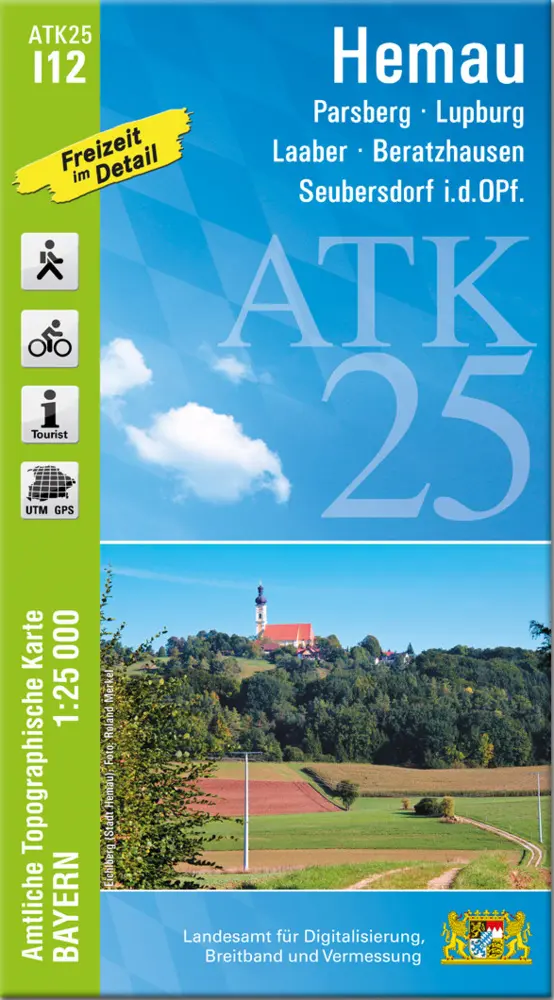 Cover: 9783987760228 | ATK25-I12 Hemau (Amtliche Topographische Karte 1:25000) | (Land-)Karte