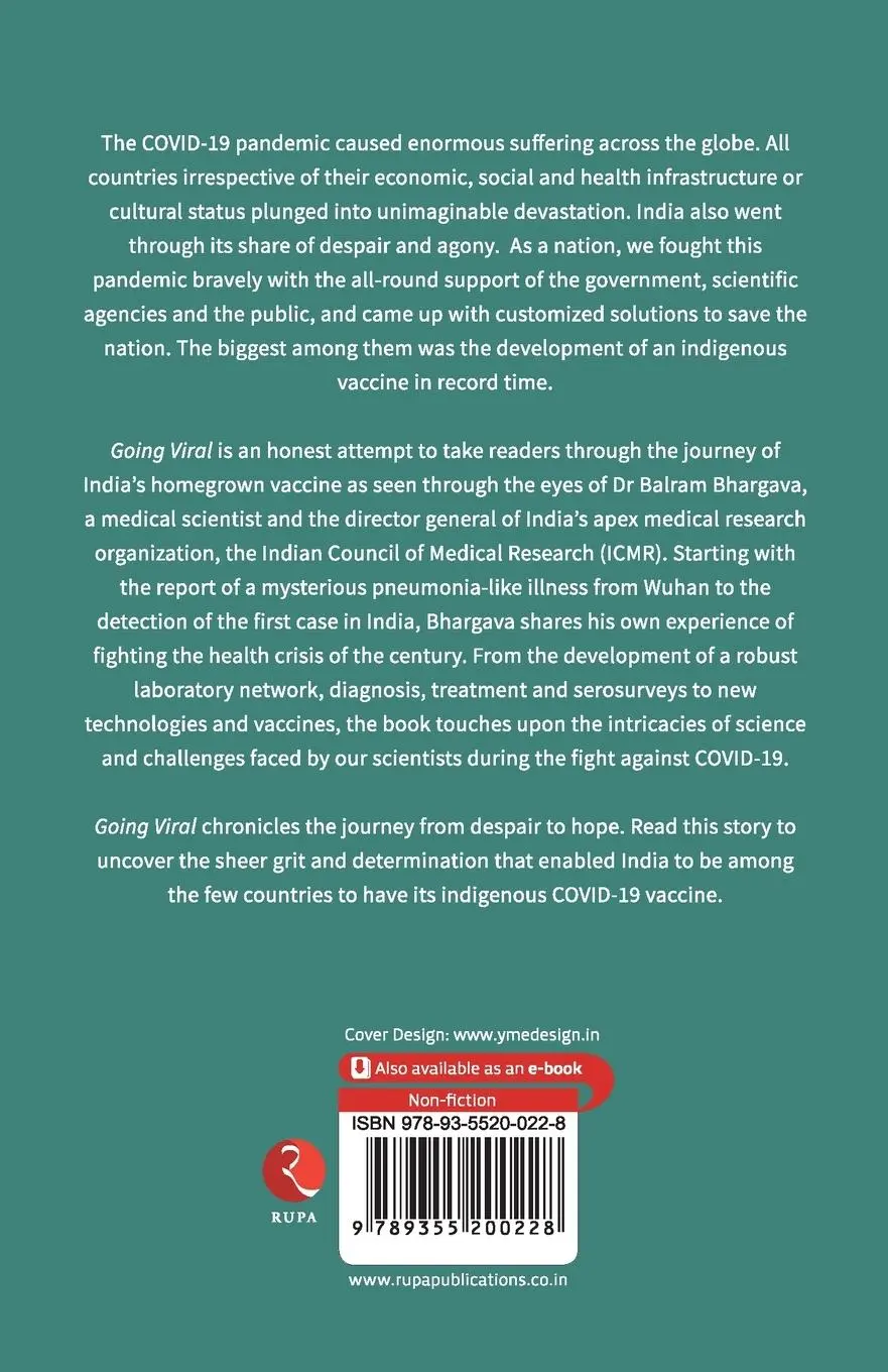 Rückseite: 9789355200228 | GOING VIRAL | MAKING OF COVAXIN | Balram Bhargava | Taschenbuch | 2021