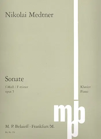 Cover: 9790203000228 | Sonate f-Moll op. 5 | Nikolai Medtner | Buch | EAN 9790203000228