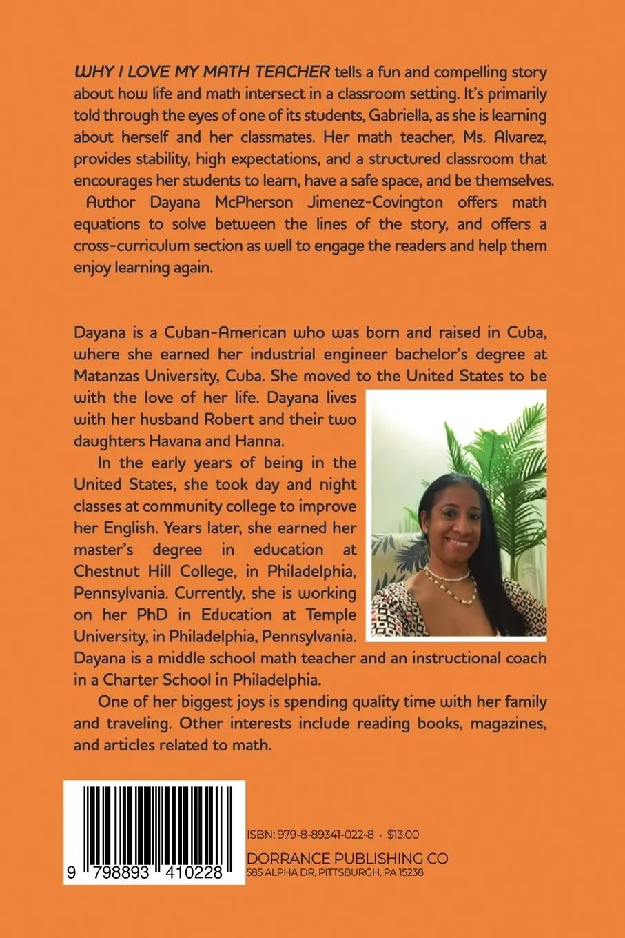 Rückseite: 9798893410228 | Why I Love My Math Teacher | Dayana McPherson Jimenez-Covington | Buch