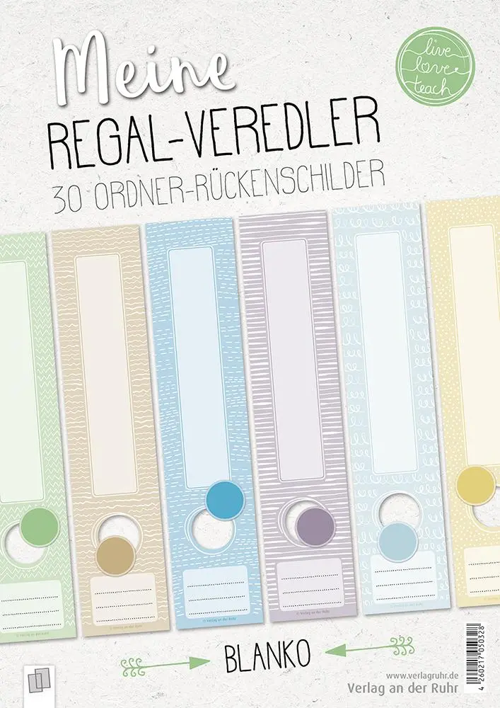 Cover: 4260217050328 | Meine Regal-Veredler "live - love - teach": 30...