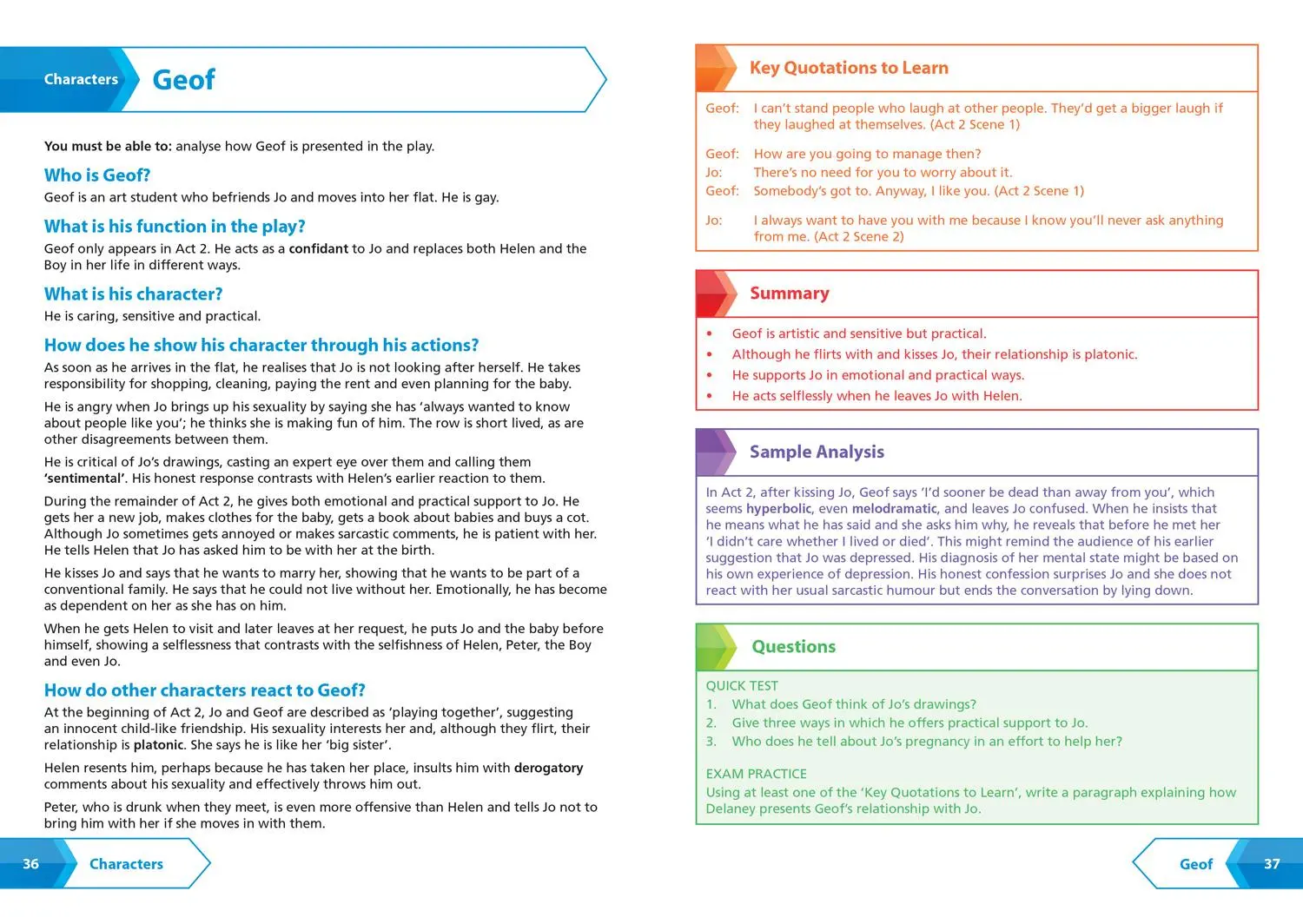 Bild: 9780008520328 | A Taste of Honey AQA GCSE 9-1 English Literature Text Guide | Gcse