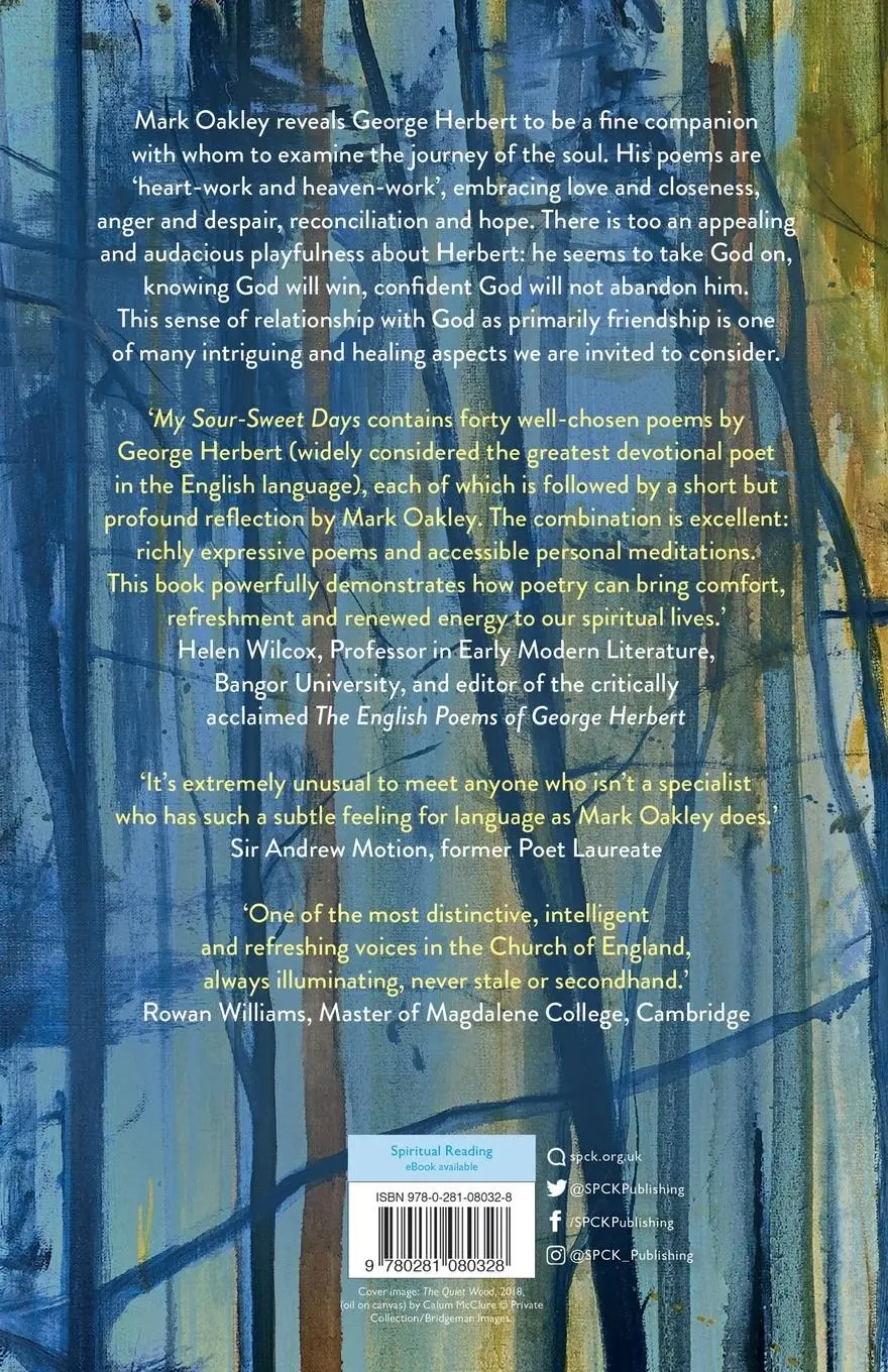 Rückseite: 9780281080328 | My Sour-Sweet Days | George Herbert and the Journey of the Soul | Buch