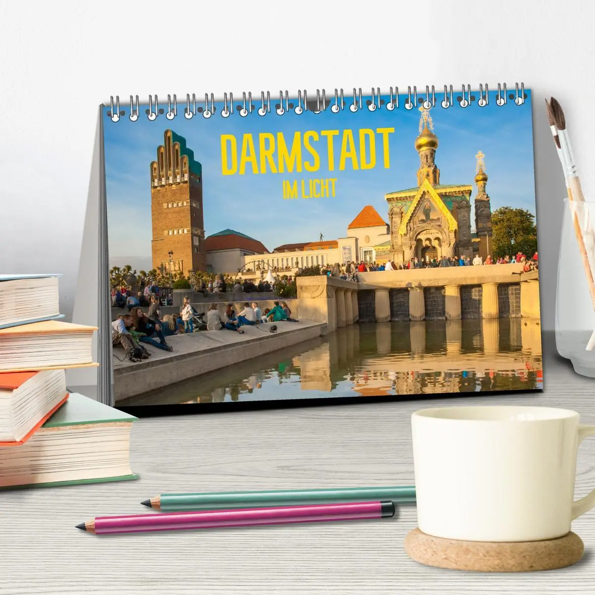 Bild: 9783457620328 | Darmstadt im Licht (Tischkalender 2026 DIN A5 quer), CALVENDO...