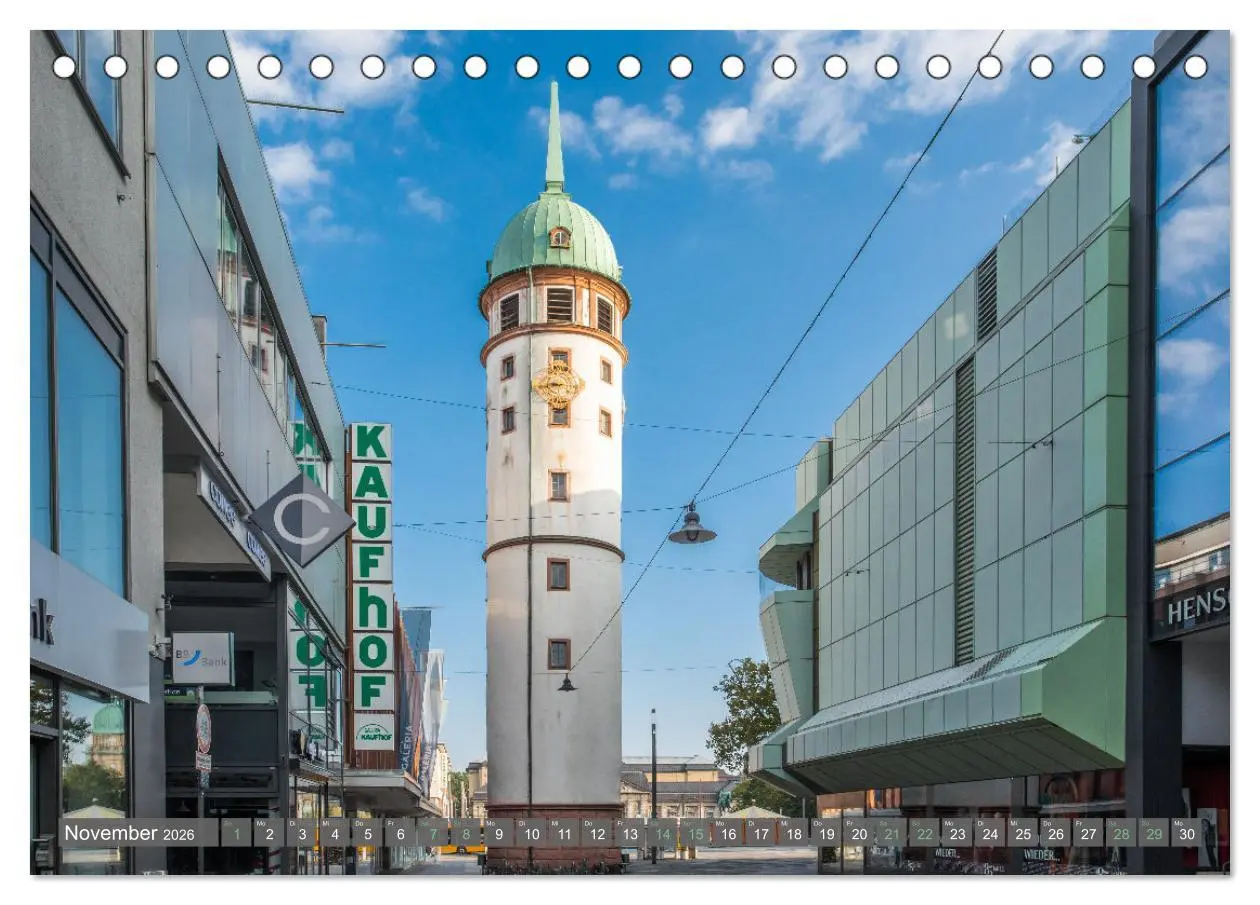 Bild: 9783457620328 | Darmstadt im Licht (Tischkalender 2026 DIN A5 quer), CALVENDO...