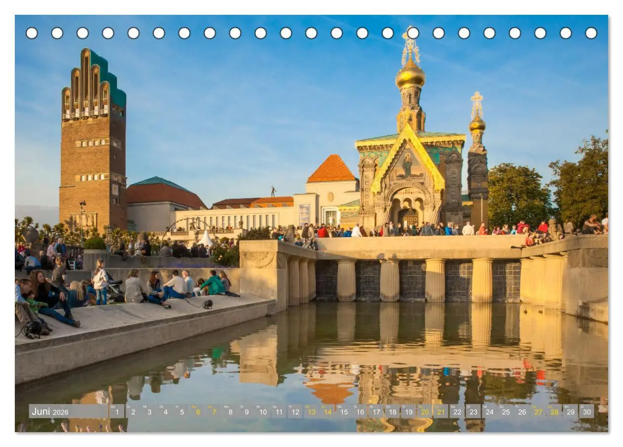 Bild: 9783457620328 | Darmstadt im Licht (Tischkalender 2026 DIN A5 quer), CALVENDO...