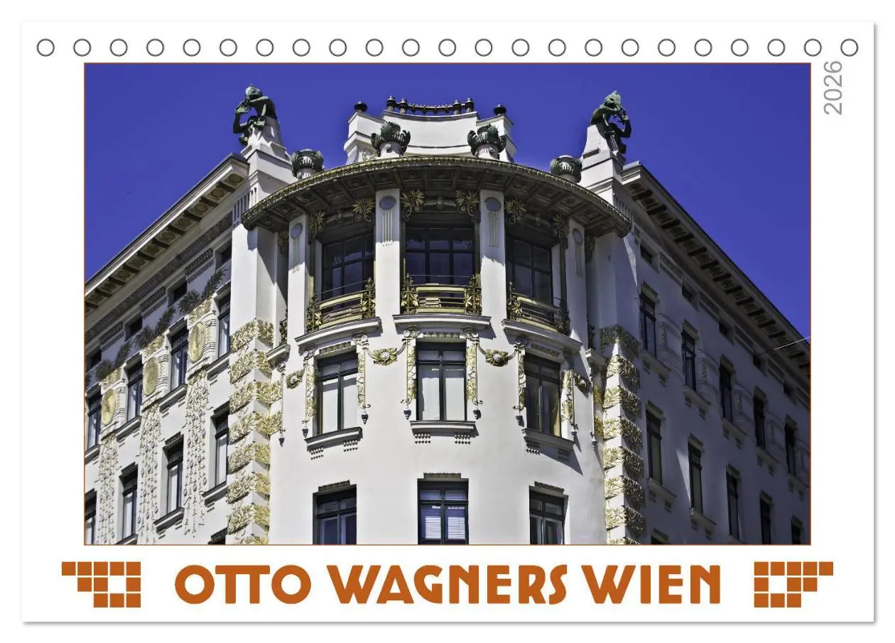 Cover: 9783457930328 | Otto Wagners Wien (Tischkalender 2026 DIN A5 quer), CALVENDO...