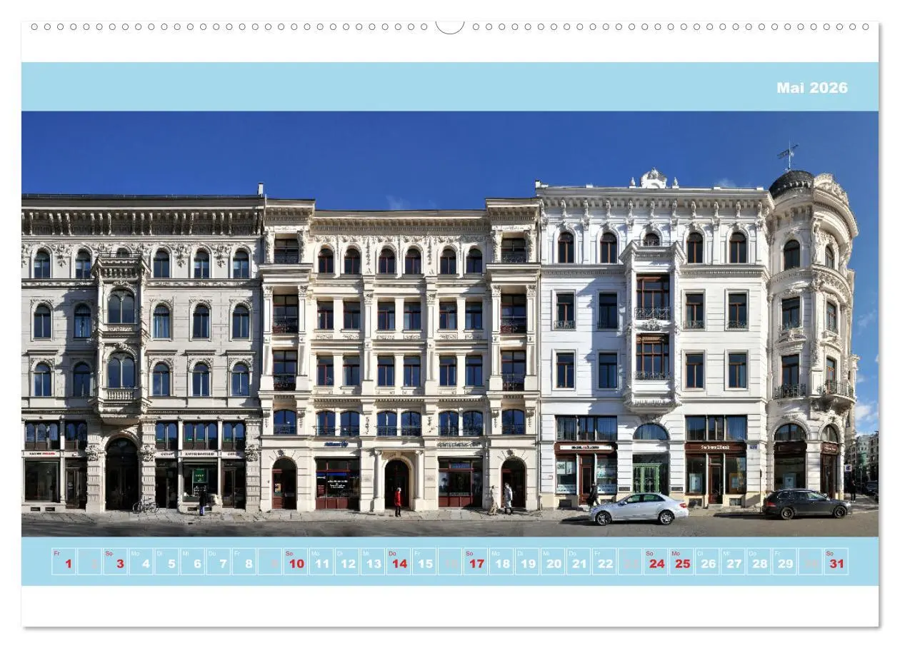 Bild: 9783516190328 | Leipzig Fassade 2026 (Wandkalender 2026 DIN A2 quer), CALVENDO...
